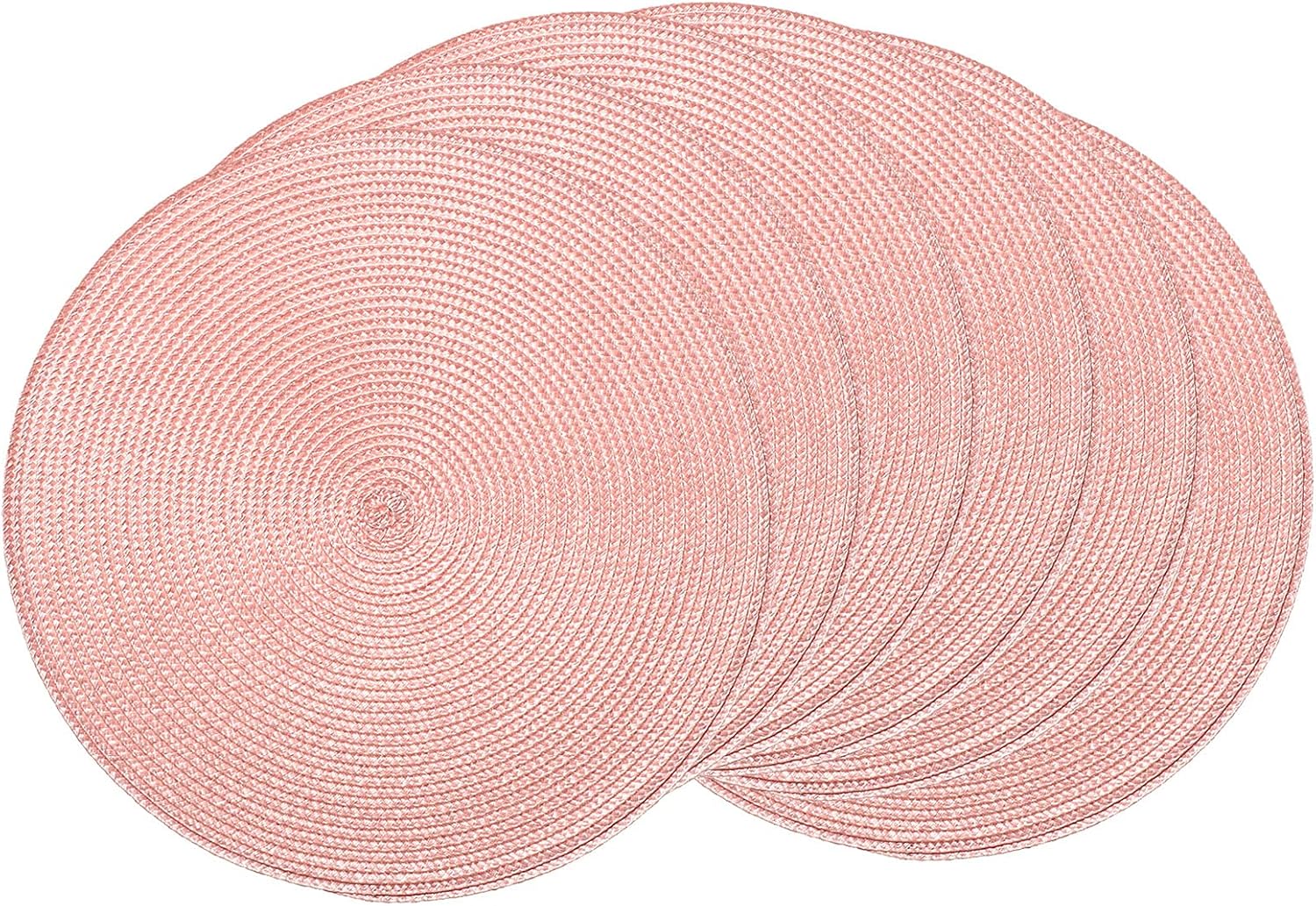 AHHFSMEI Round Braided Placemats Set of 8 Round Table Mats