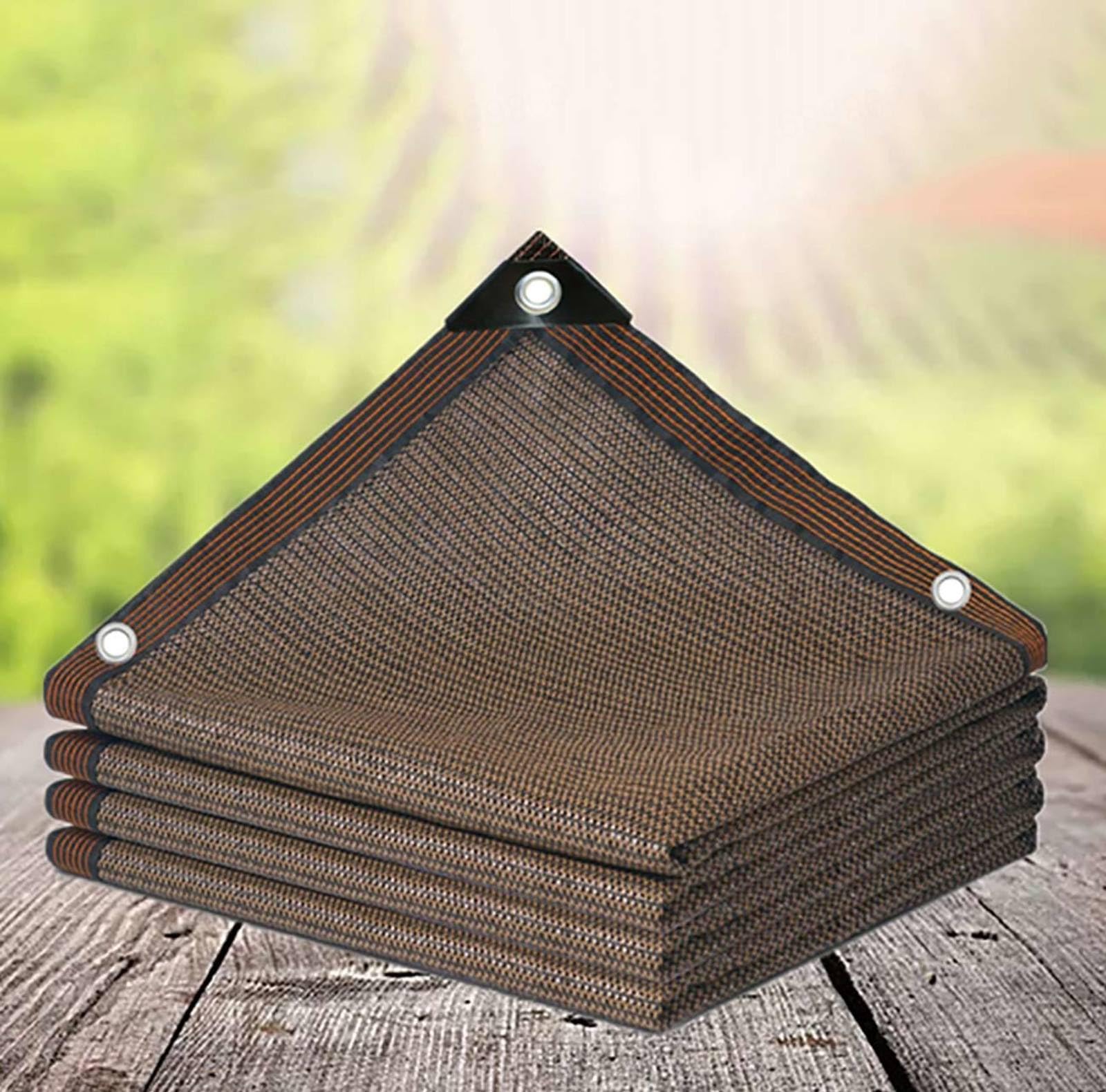 Toile d'ombrage de jardin sable pour pergola et repas en extérieur amovible