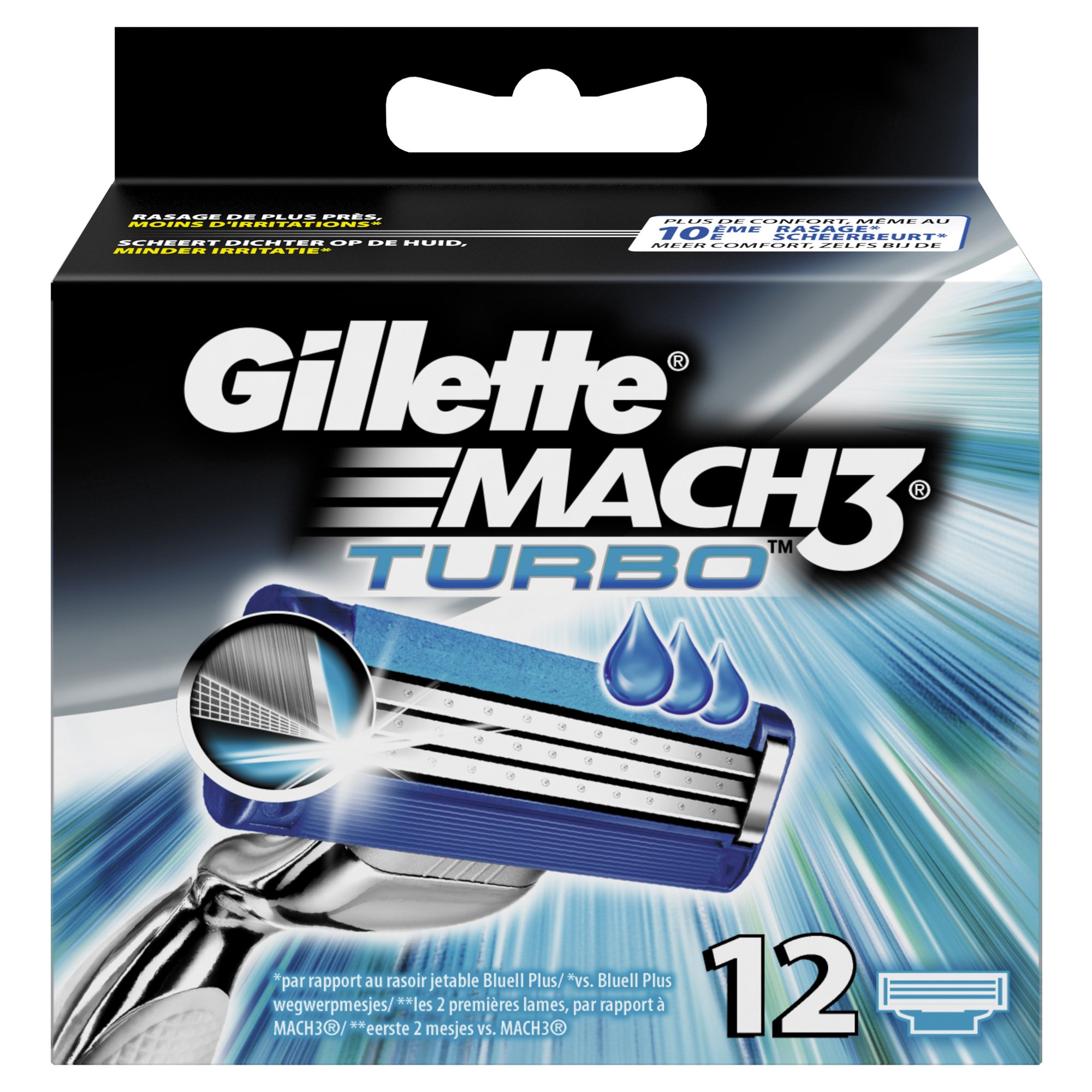 Gillette Mach3 Turbo Rasierklingen für Herren