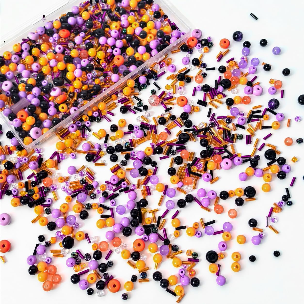 800PCS Halloween Beads Bracelets Making Kit Acrylic Mix Beads