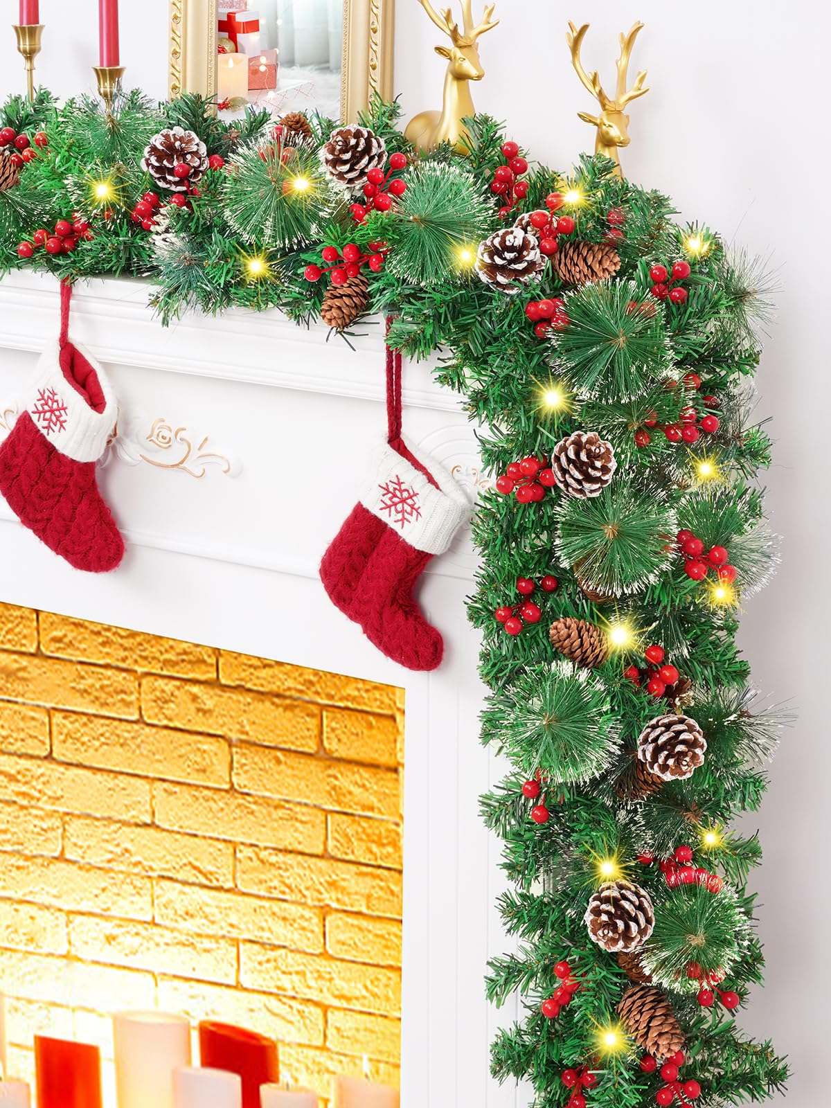 Amazon.co.jp: クリスマスガーランド、ガーランドクリスマス