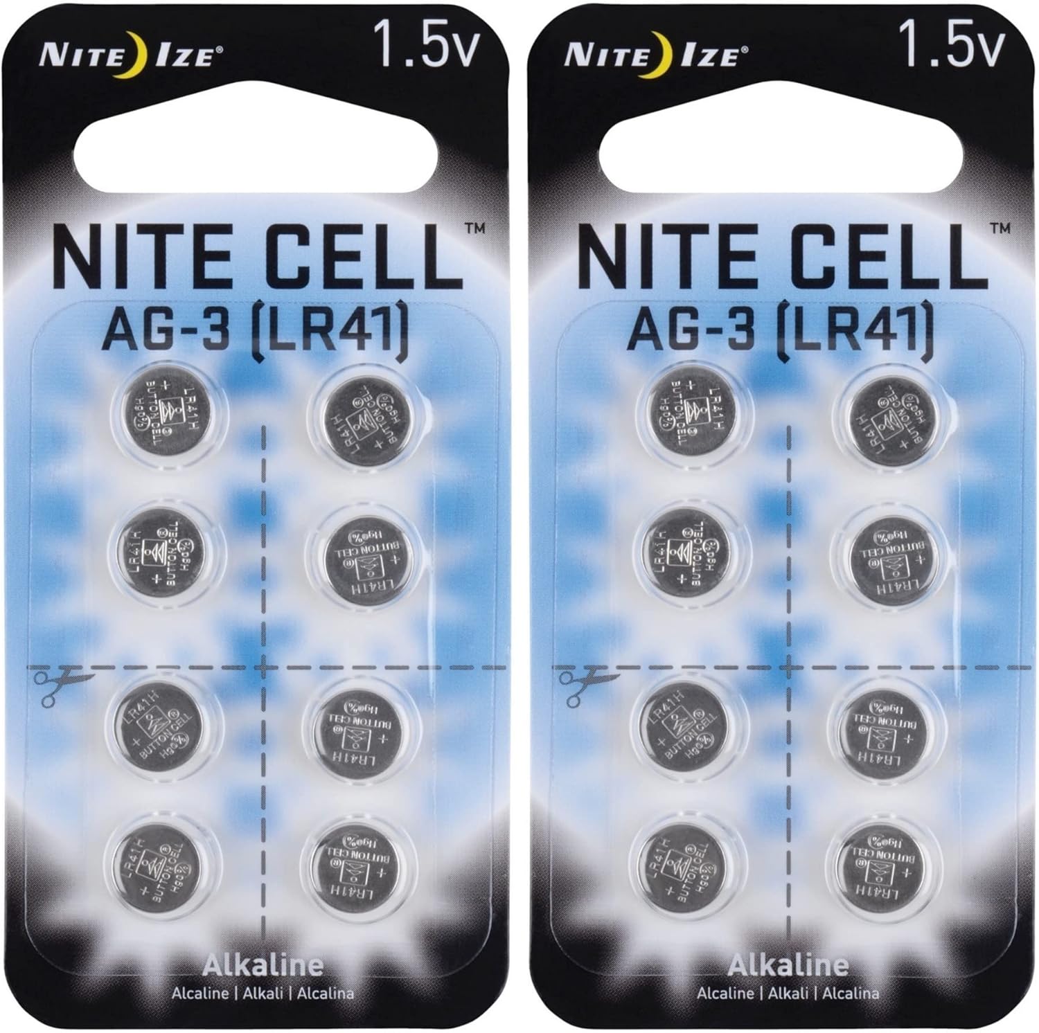 Nite Ize Nite Cell AG3 LR41 Replacement Alkaline Batteries (2Pack of