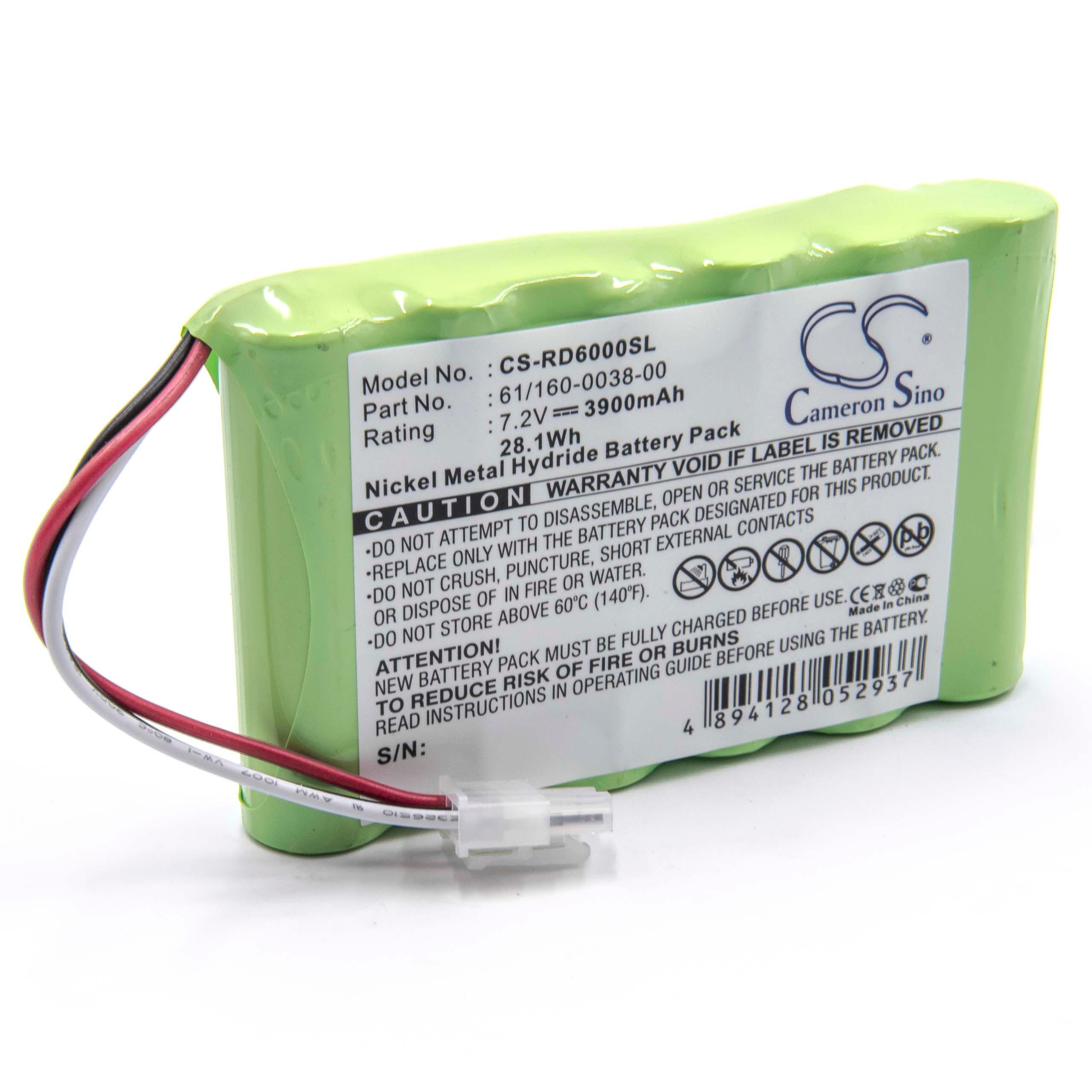 vhbw NiMH accu 3900mAh (7,2V) compatibel met Riser Bond 6000, 6000DSL, 6000TDR Multi Function, RD6000 Cdai Testanalyser vervangt 61/160-0038-00