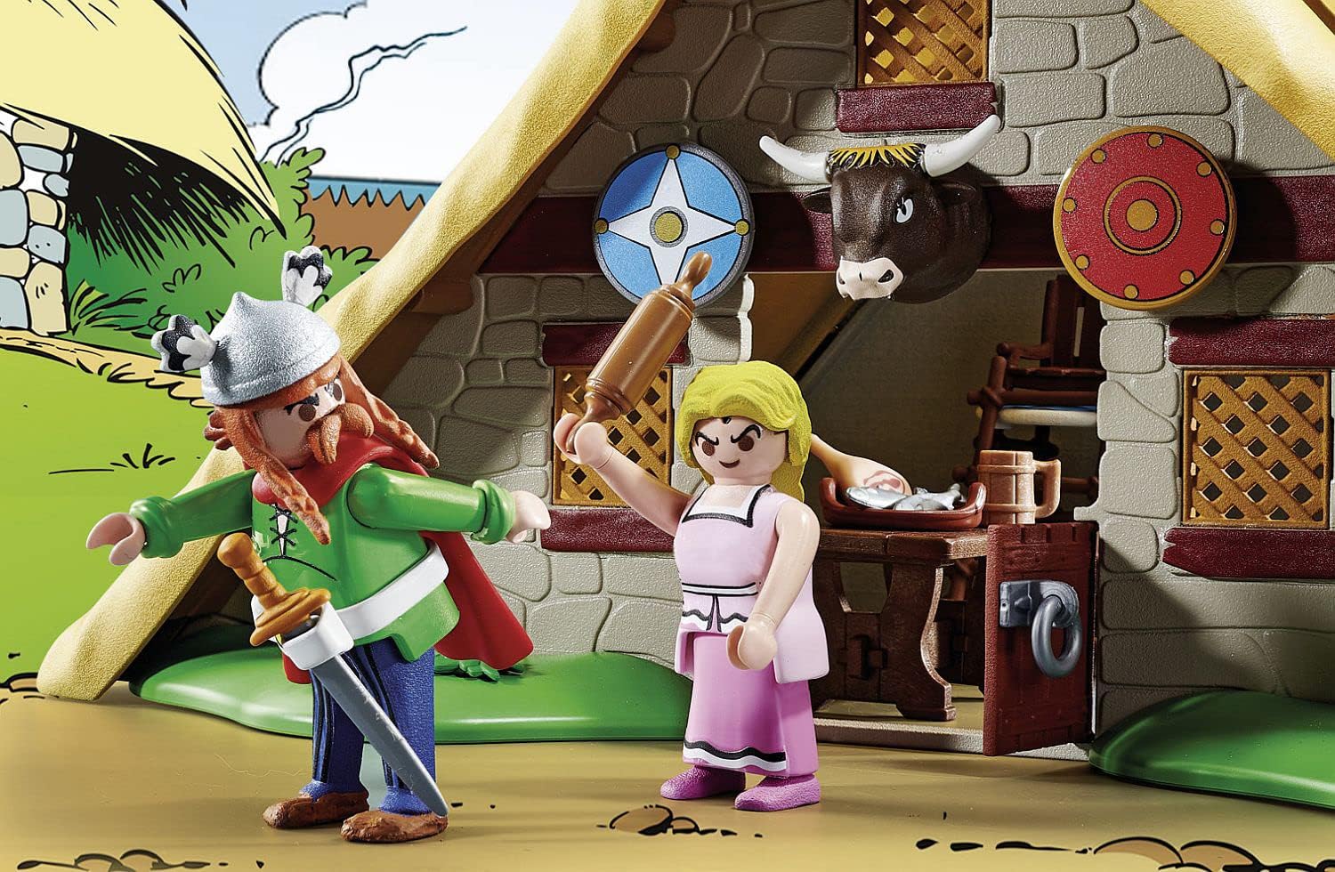 Playmobil Asterix 70932 Hut of Vitalstatistix, Toy for Children Ages 5+