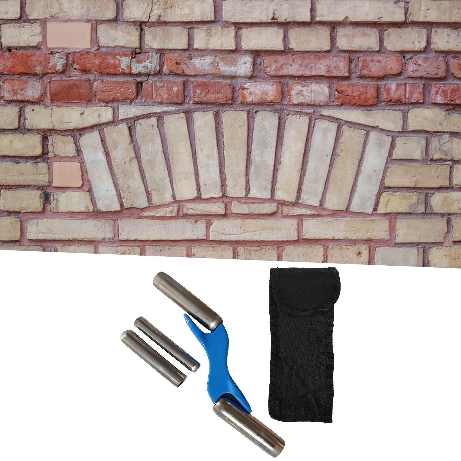Generic Herramienta para Juntas de Ladrillos, de Albañil, Paleta de Mano, Accesorio de Albañilería, Aleación de Aluminio, Diseño Ergonómico para Juntas, con Bolsa
