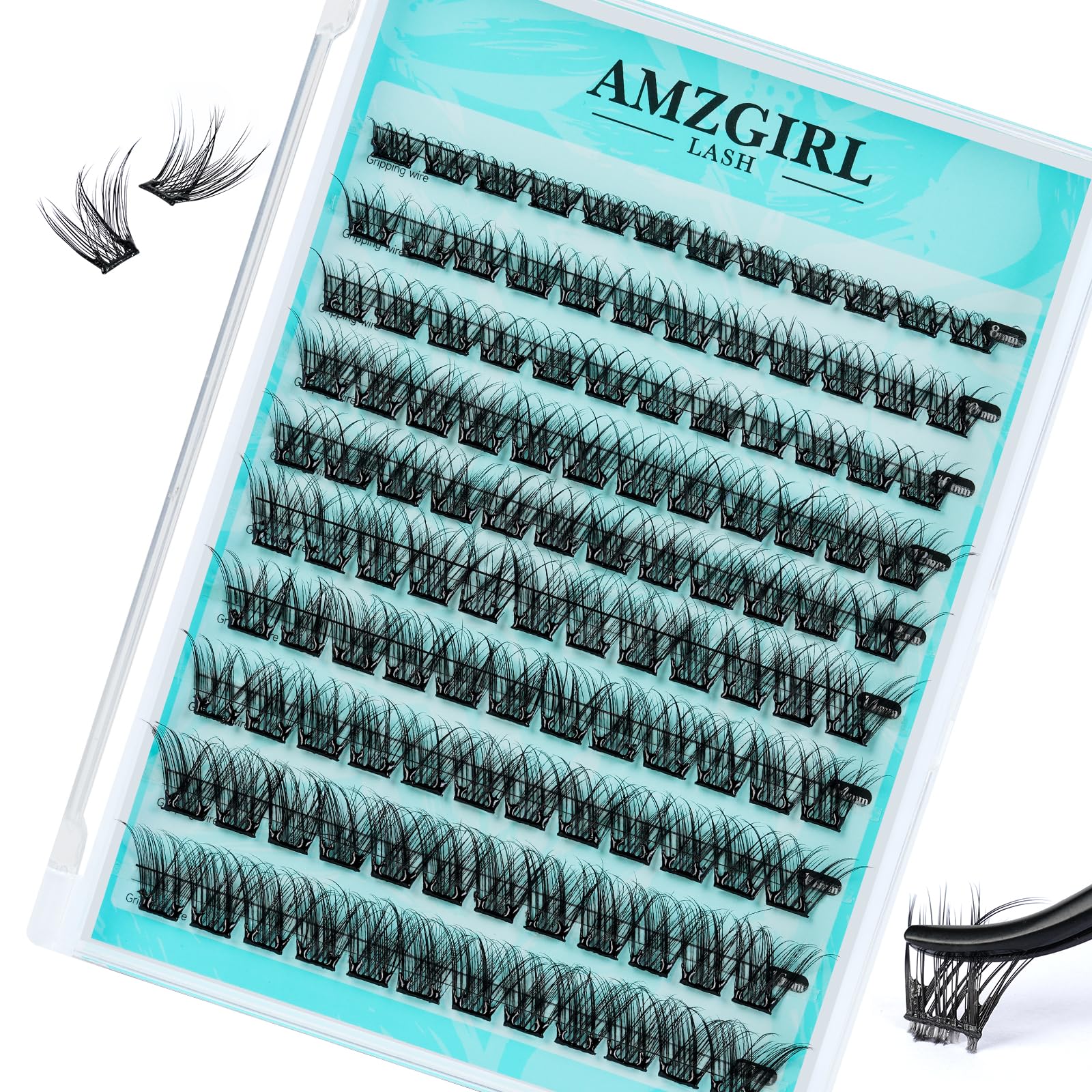 Self Adhesive Lash Clusters 120PCS Self Adhesives Eyelashes Natural C Curl 8-16mm No Lash Glue Needed Impress Lashes
