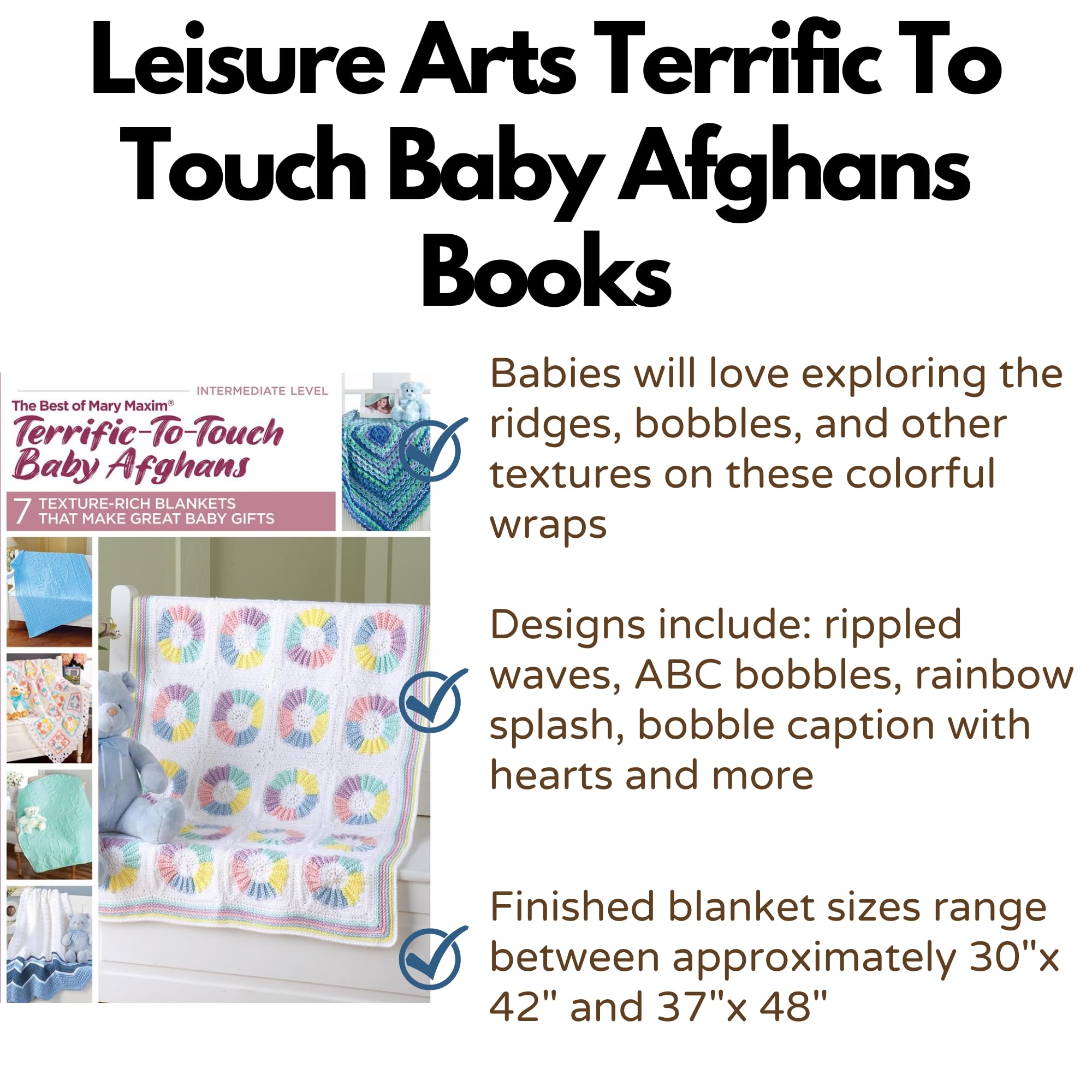 Leisure Arts LEA Terrific To Touch Baby Afghans - Image 2