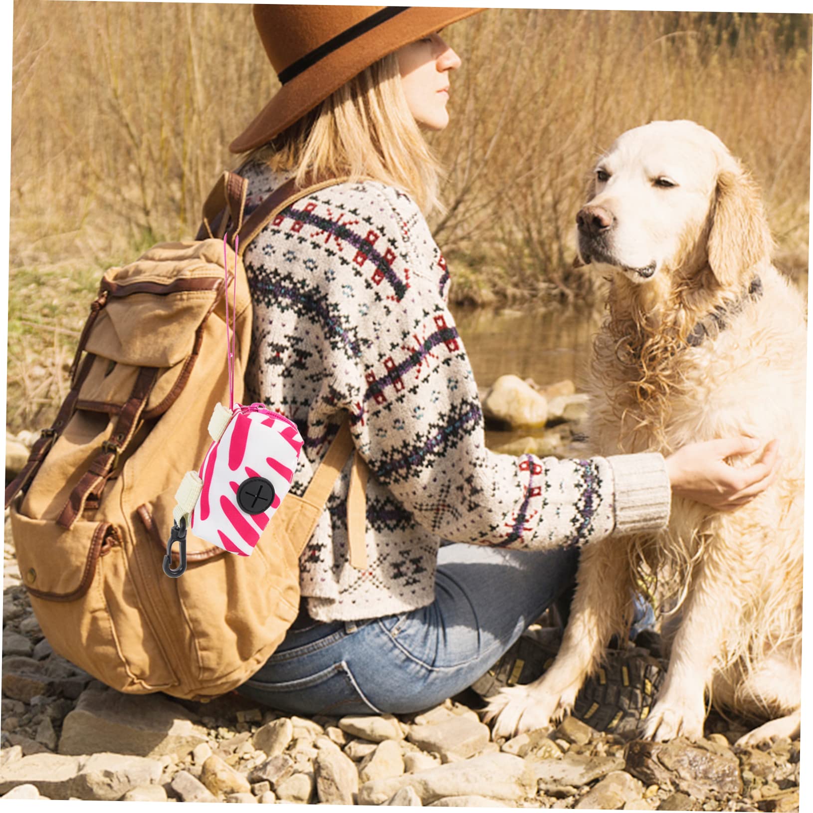 Sosoport 5 Uds Bolsa Para Excrementos De Perro Bolsa De Almacenamiento Bolsa Para Excrementos De Perro Para Correa Contenedor De Bolsa Para Excrementos Bolsa De Basura Para Perros Soporte