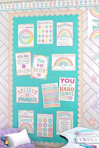 Miniatura 5 de Teacher Created Resources Pastel Pop Calming Strategies Paquete de póster educativo (TCR8439)