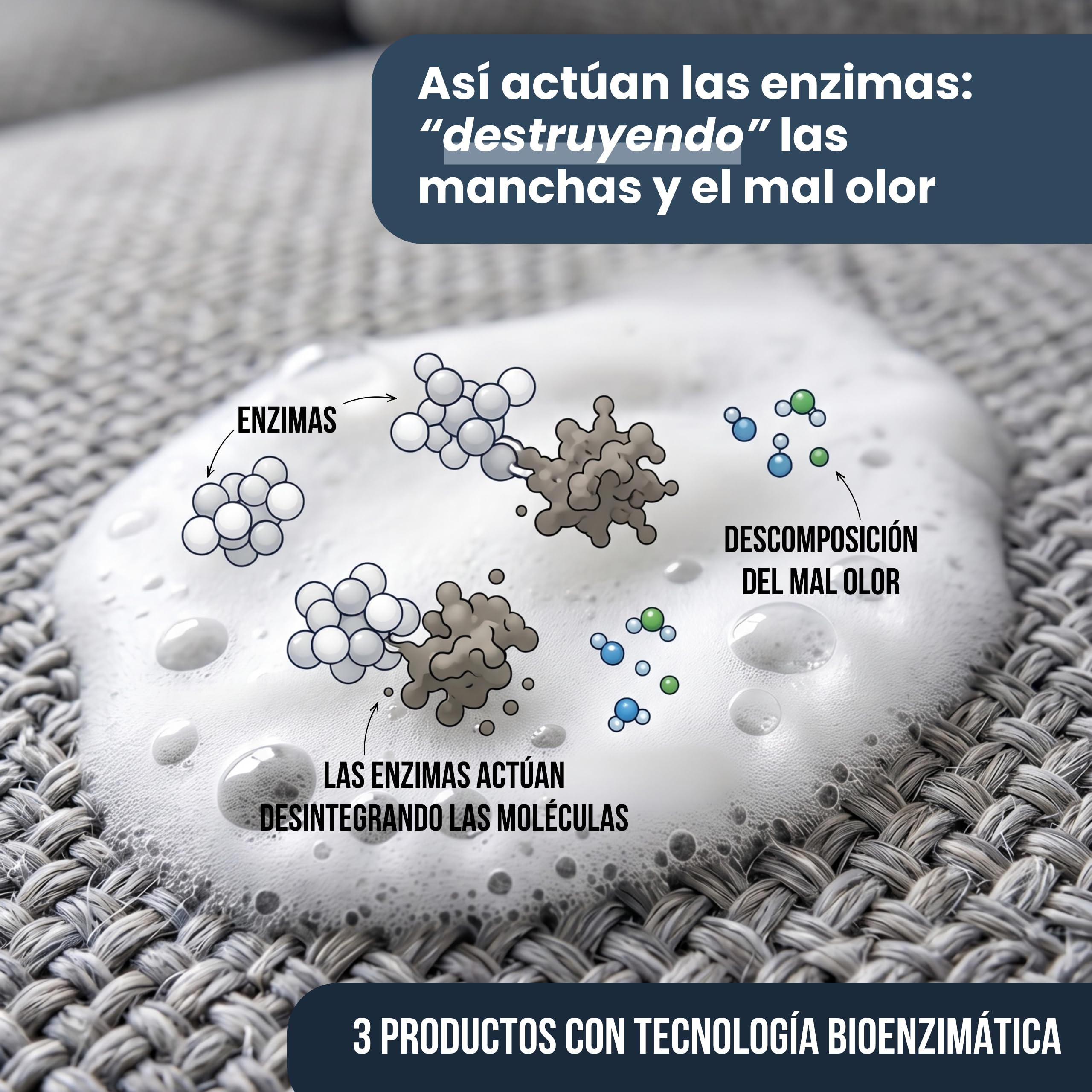 Kit 3 Limpiadores Enzimáticos - Elimina Orina Mascotas, Perros y Gatos