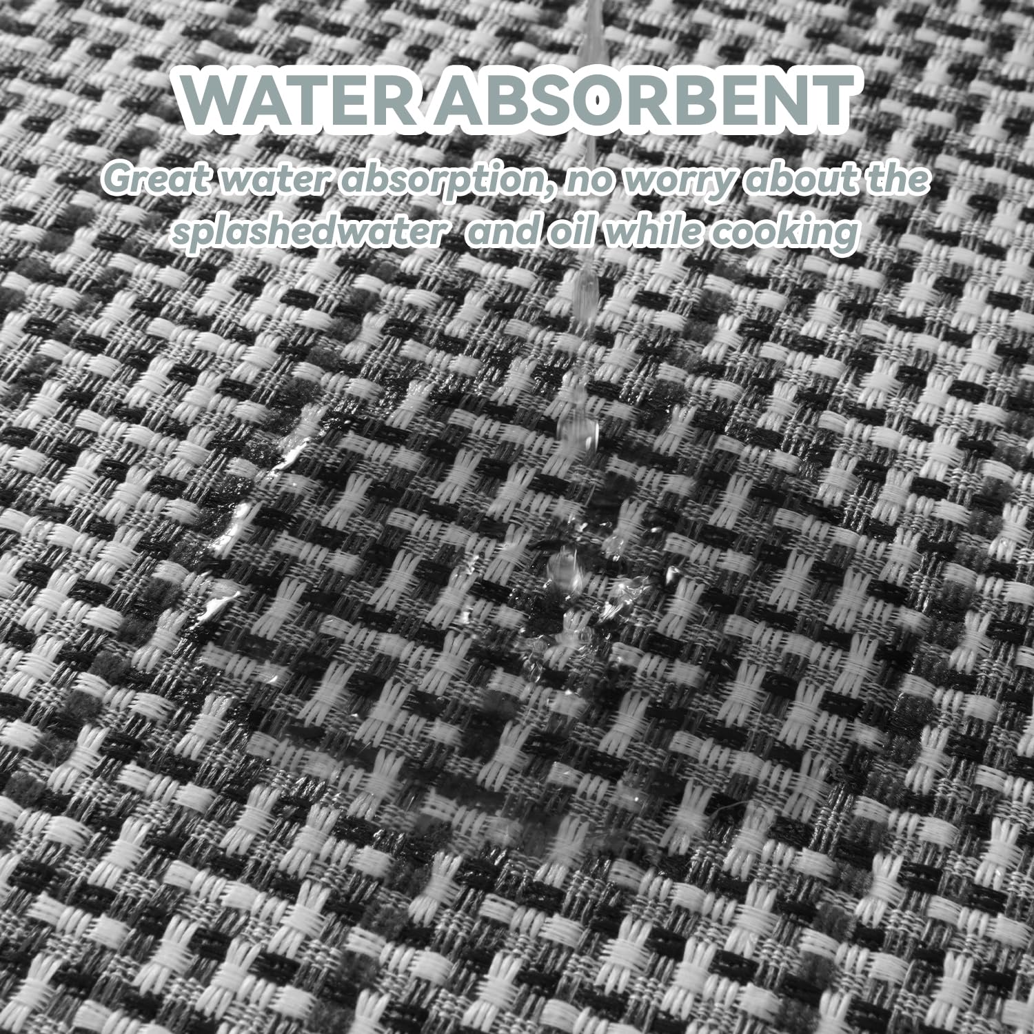 SIXHOME Alfombrillas de Cocina Antideslizantes Lavables Modernas absorbentes y Resistentes a Las Manchas Tapetes y Tapetes Modernos(Gris,40 * 60+40 * 120cm)