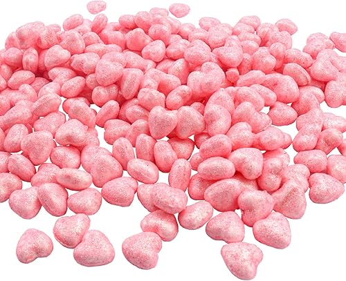 290 bolas de espuma con forma de corazón, confeti de espuma brillante, confeti, Navidad, boda, fiesta, suministros de decoración de mesa (0.78