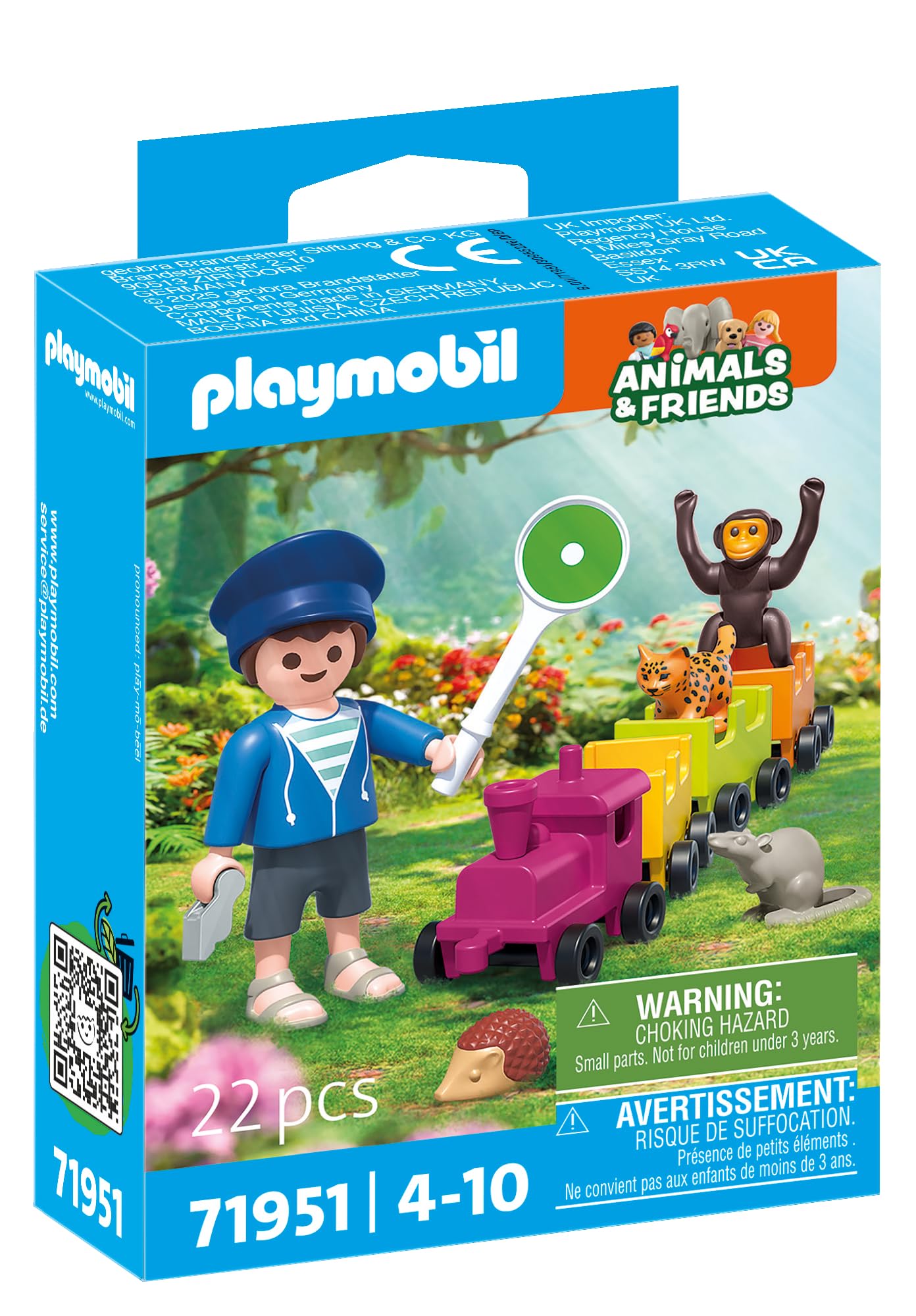 Playmobil Small Locomotive Trip – Train Ride Playset with Figure & Accessories, Imaginative Role‑Play Toy for Kids Ages 4+