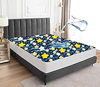 Vista 10 de Sufdari Protector de colchón impermeable, funda de colchón tamaño individual para cama, bolsillo profundo de 18 pulgadas, protector de colchón