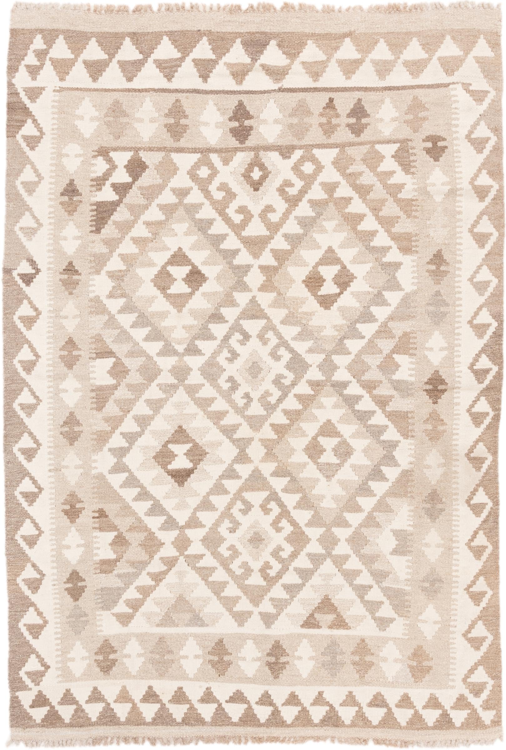 Tapis Kilim Afghan en laine 115x167 pour réchauffer l'ambiance de votre salon