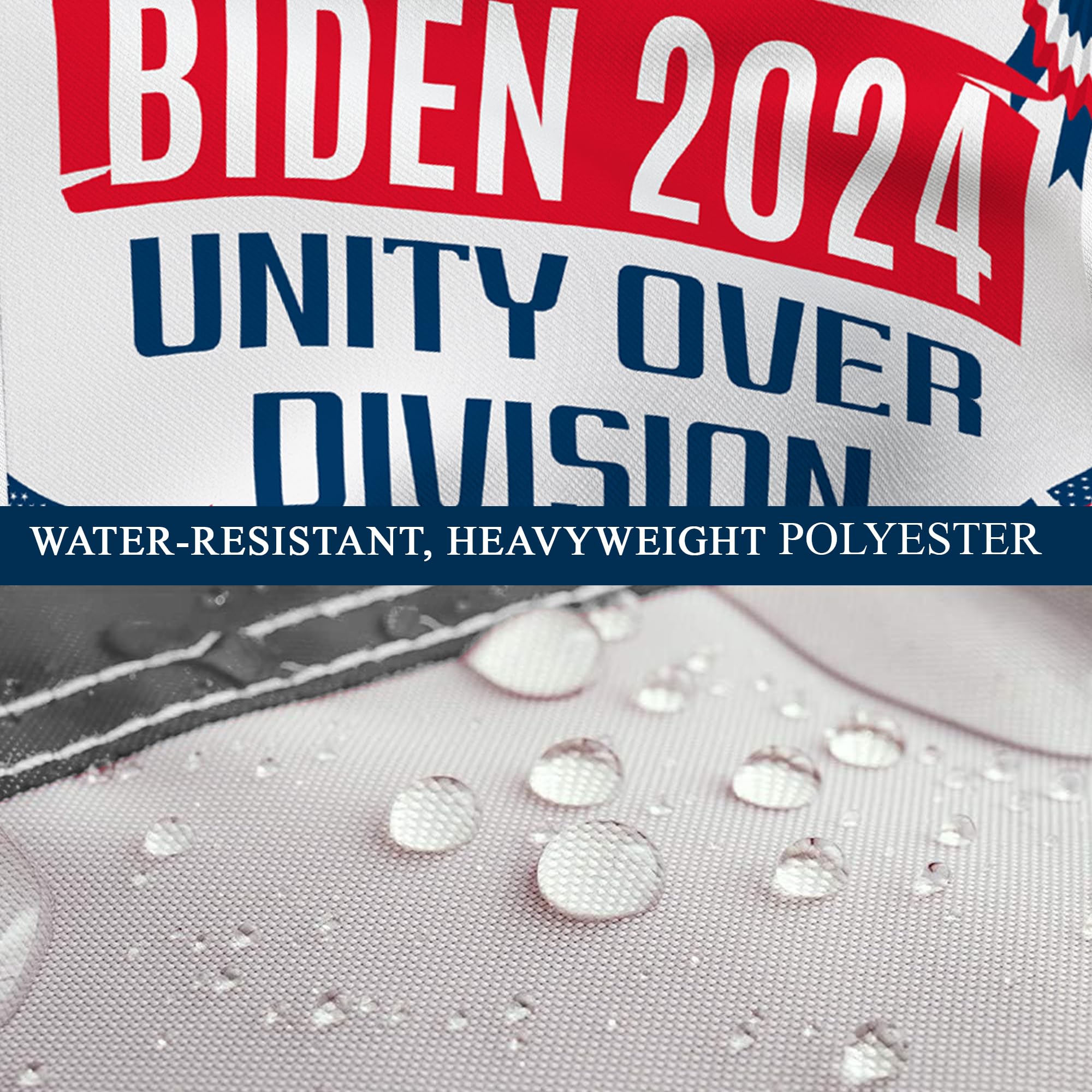 Joe Biden 2024 Flagge (2 Stück) - 90x152 Cm, Polyester, Einseitig Bedruckt, Mit Messingösen (Innen/Außen)