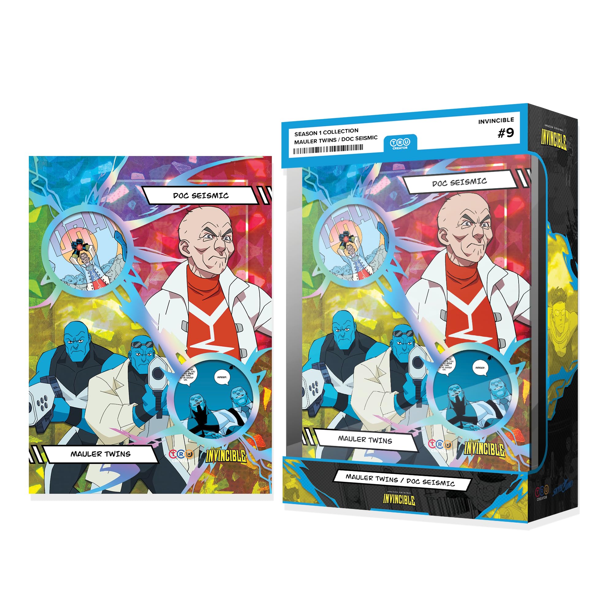 Invincible Stagione 1 Collezione Blind Box – 1 Jumbo 5x7 pollici Prodotto con Licenza Ufficiale Comic Relic Trading Card – Reliquie Fumetti