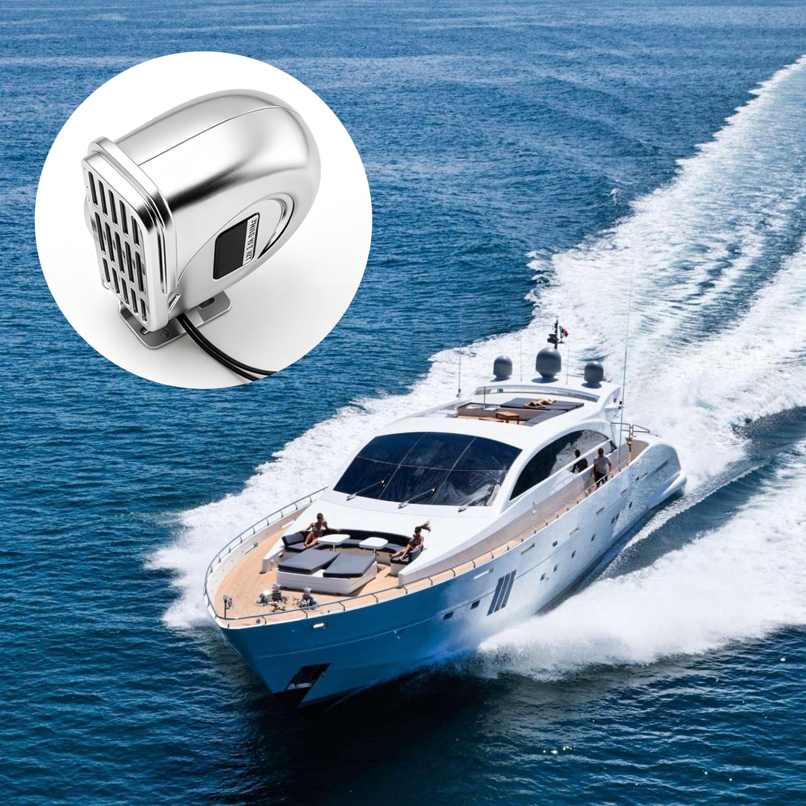 12V Marine Hupe: Edelstahl Wasserdicht Signalhorn, Schiffshorn Hochton, Boot Lautsprecher, Für Schiffe Boote Yachten Rv