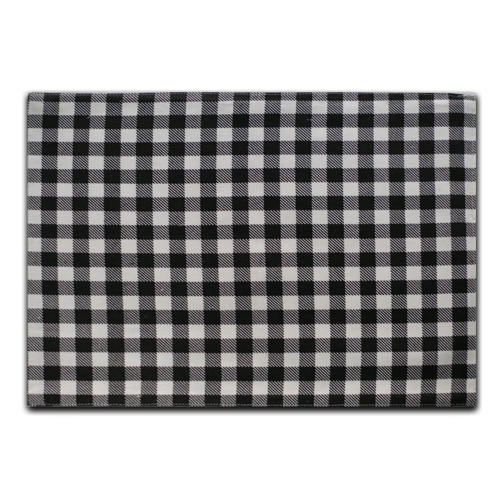 MING-BIN Tablecloths Home Textiles Table Mat Insulation Mat Cotton and Black Plaid Placemat Bowl Mat