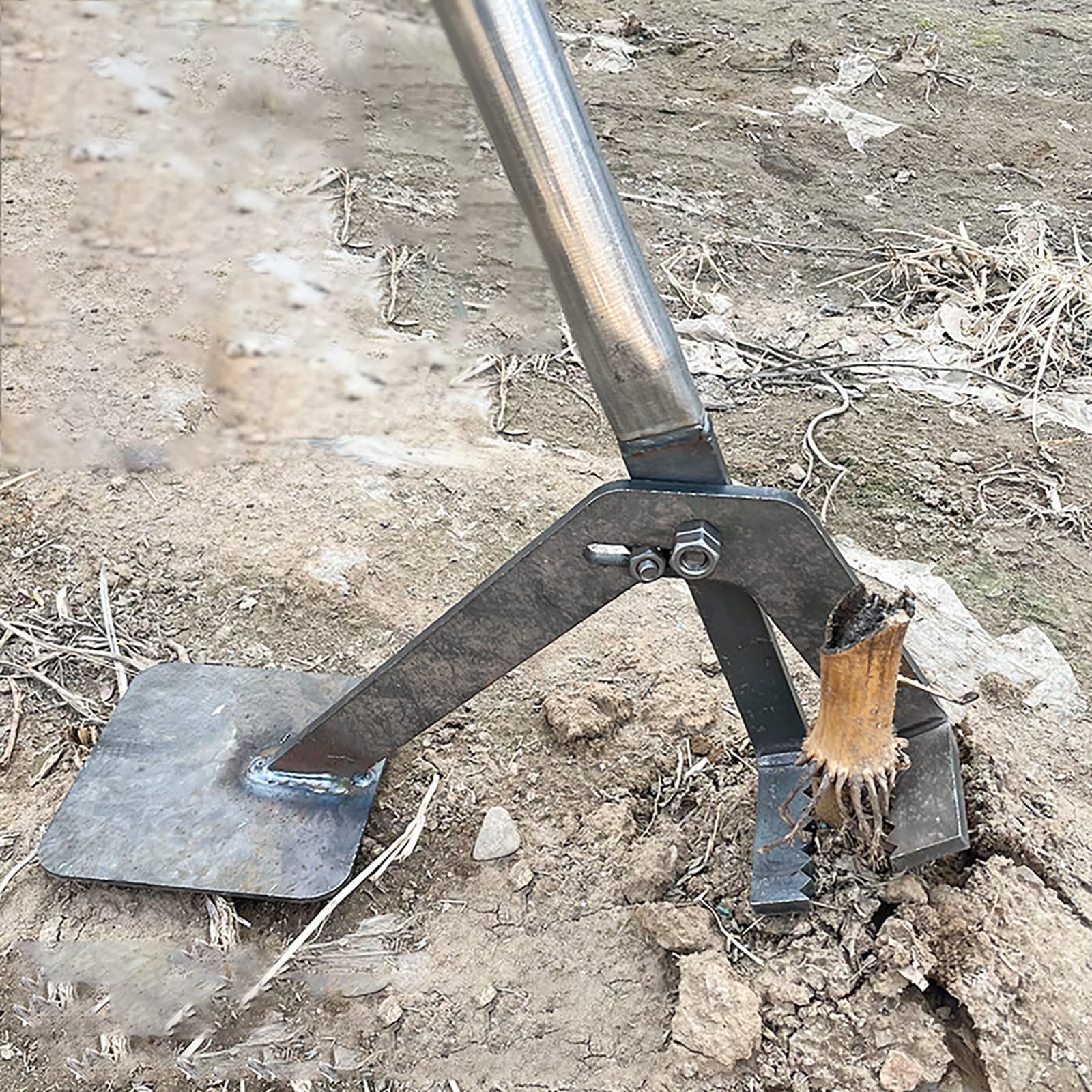 MLYAYE Post Puller Post and Tree Puller Tool, Heavy Duty Quick Effortless Extraction Lifter for Metal Stake/Bamboo/Steel Pipe/Cement Column, Reliable Rebar Concrete Form(L 132cm (52 in))