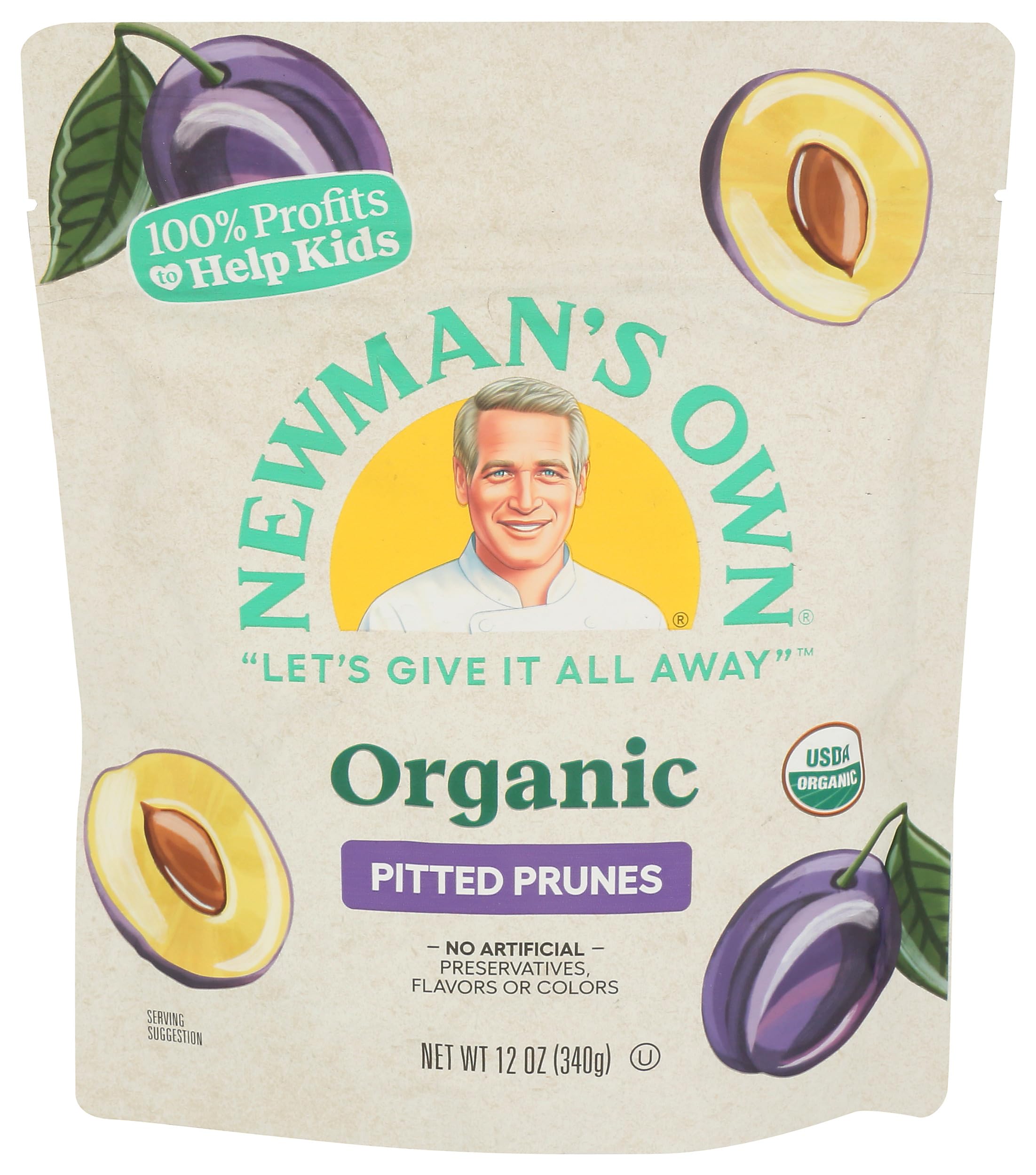 NEWMANS OWN Organic Dried Prunes, 12 OZ