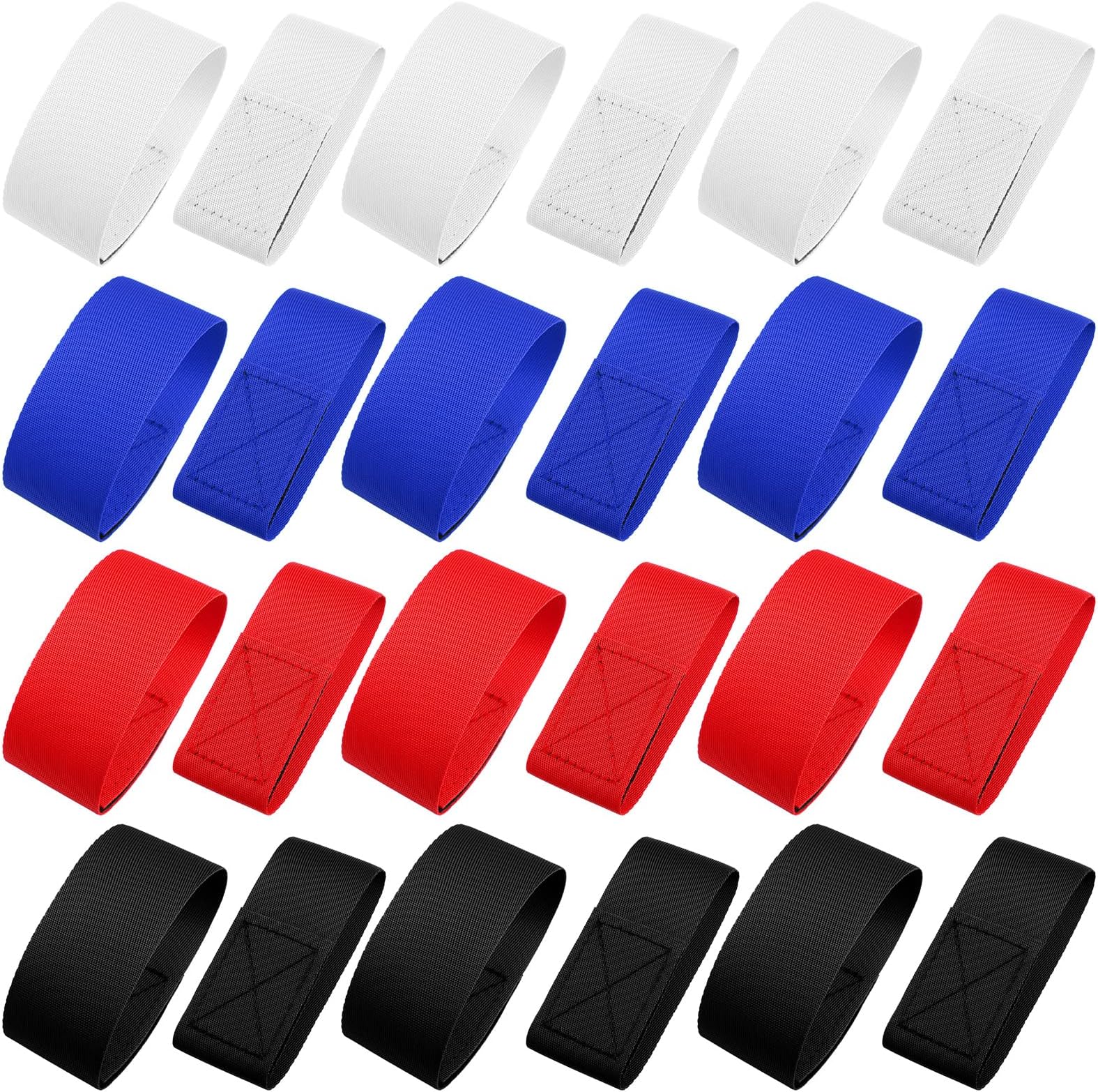 12 Pairs Solid Color Sleeve Holders Sports Sleeve Clips