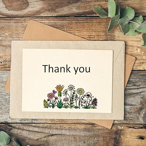 Miniatura 4 de Hying 4 sellos transparentes de fondo de flores para hacer tarjetas, sellos de goma con margaritas, paisajes florales transparentes para