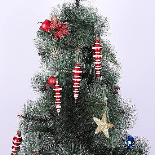 Miniatura 4 de Adornos de bola de Navidad inastillables bolas en forma de calabaza de Navidad para colgar adornos rojos para árbol de Navidad decoración de boda