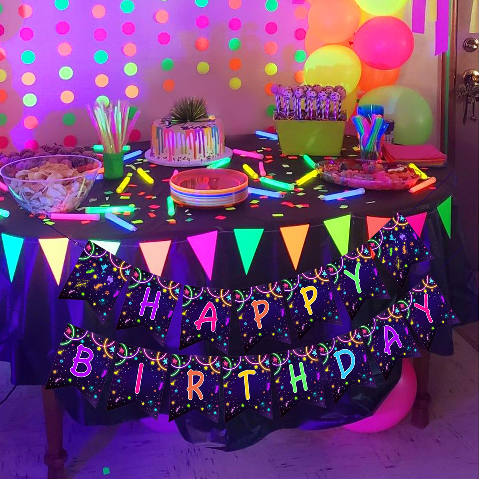 Glow In The Dark Birthday Party Glow In The Dark Room | Events | Pump