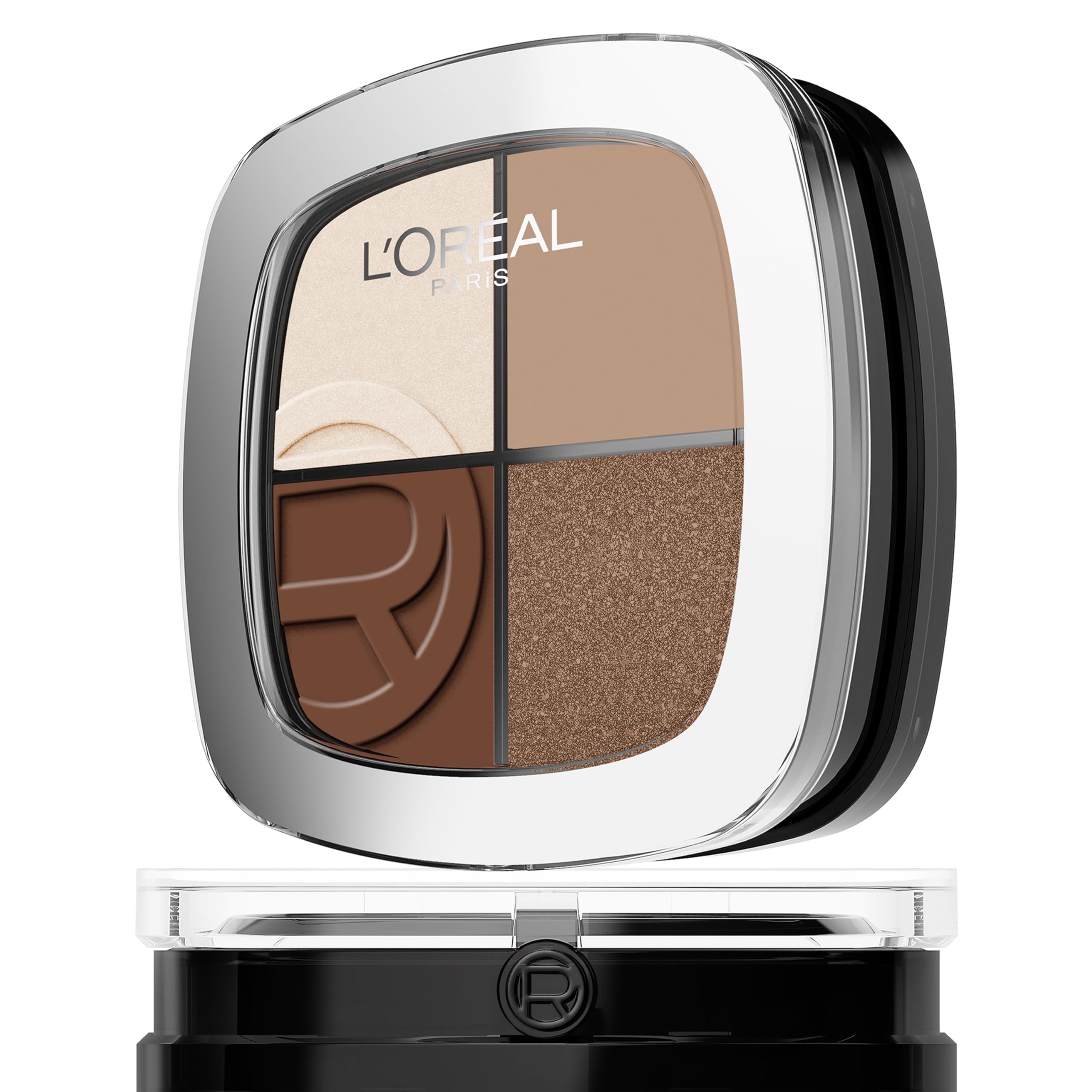 L'Oréal Paris Rendez-Vous Couleur Eye & Cheek Quad, All-in-One Make-up Palette für Augen & Wangen, Matte bis metallische Finishes, Hochpigmentiert & leicht verblendbar, Farbe: Essential Nudes (Autumn)