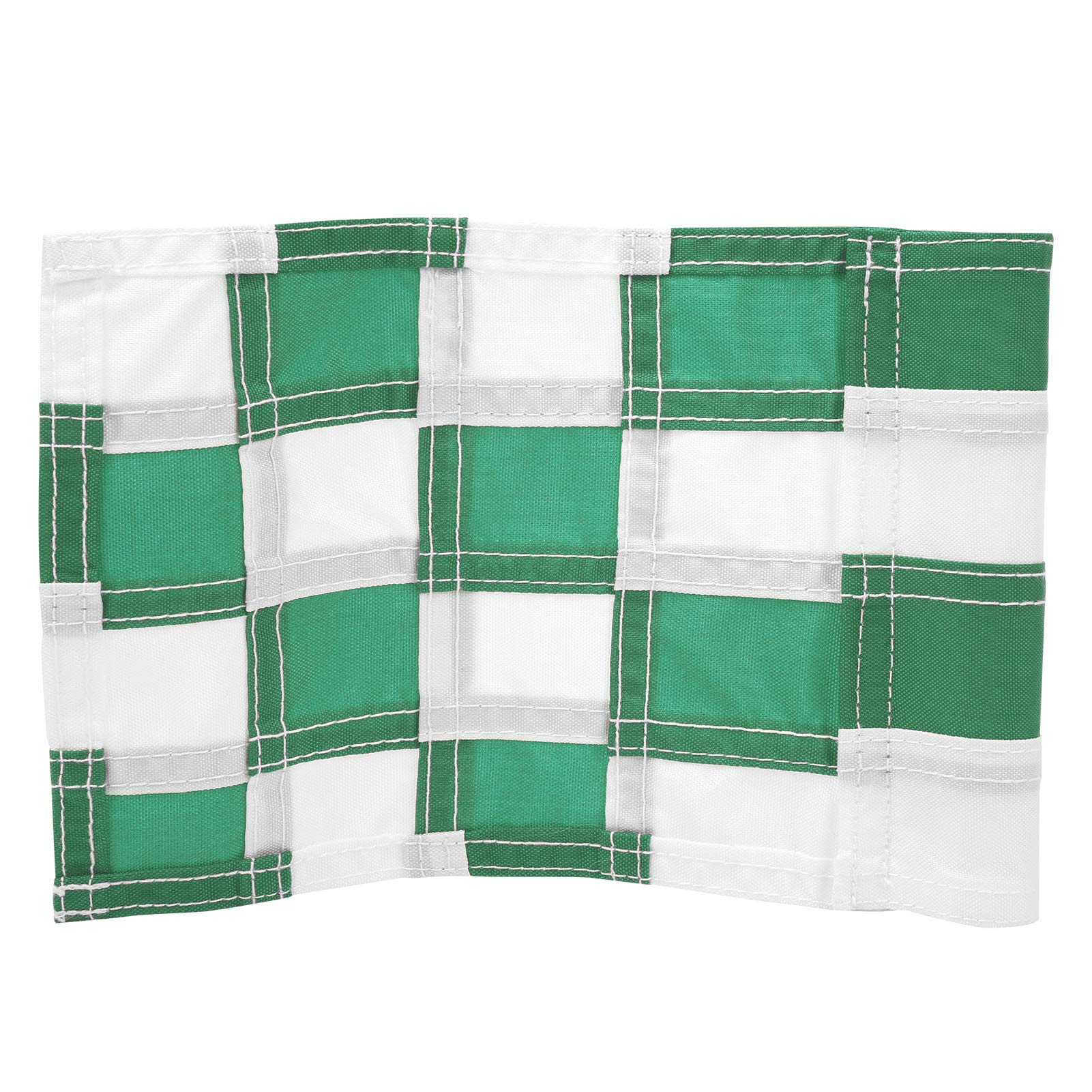 Lot de 4 drapeaux verts de golf à carreaux avec trous, pour entraînement de jardin