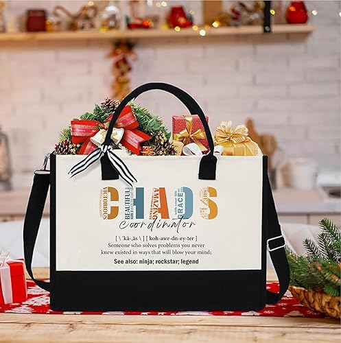 Miniatura 4 de d'Albe chiccarry Regalo para mujeres, mamá, profesora, regalos de cumpleaños para jefa, compañera de trabajo, bolsa de lona con cremallera