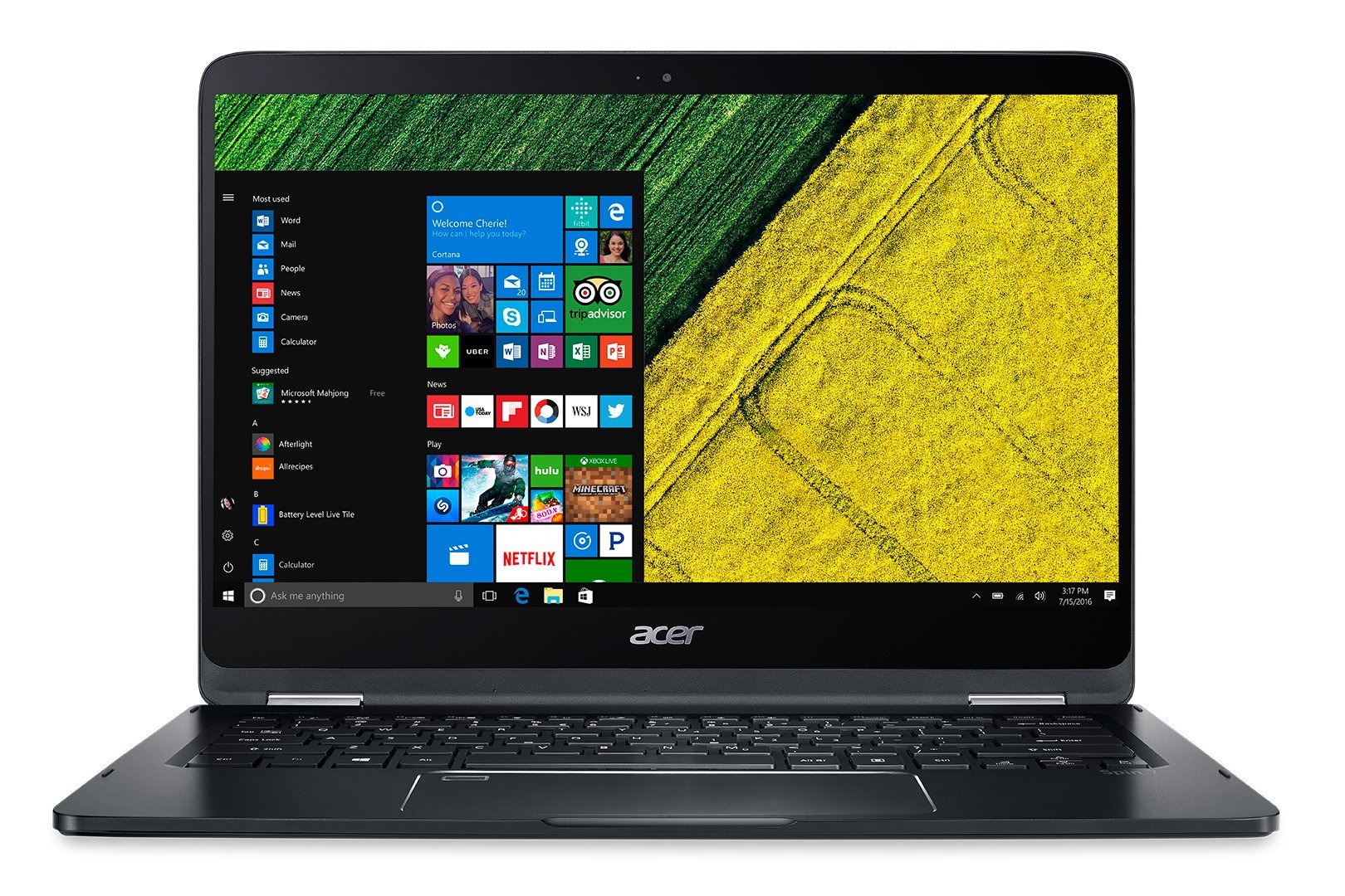 Acer Spin 7 SP714-51 ノートPC本体 14インチ タッチ画面 Acer Spin 7 SP714-51 14-inch Laptop (7th Gen Intel Core i7-7Y75