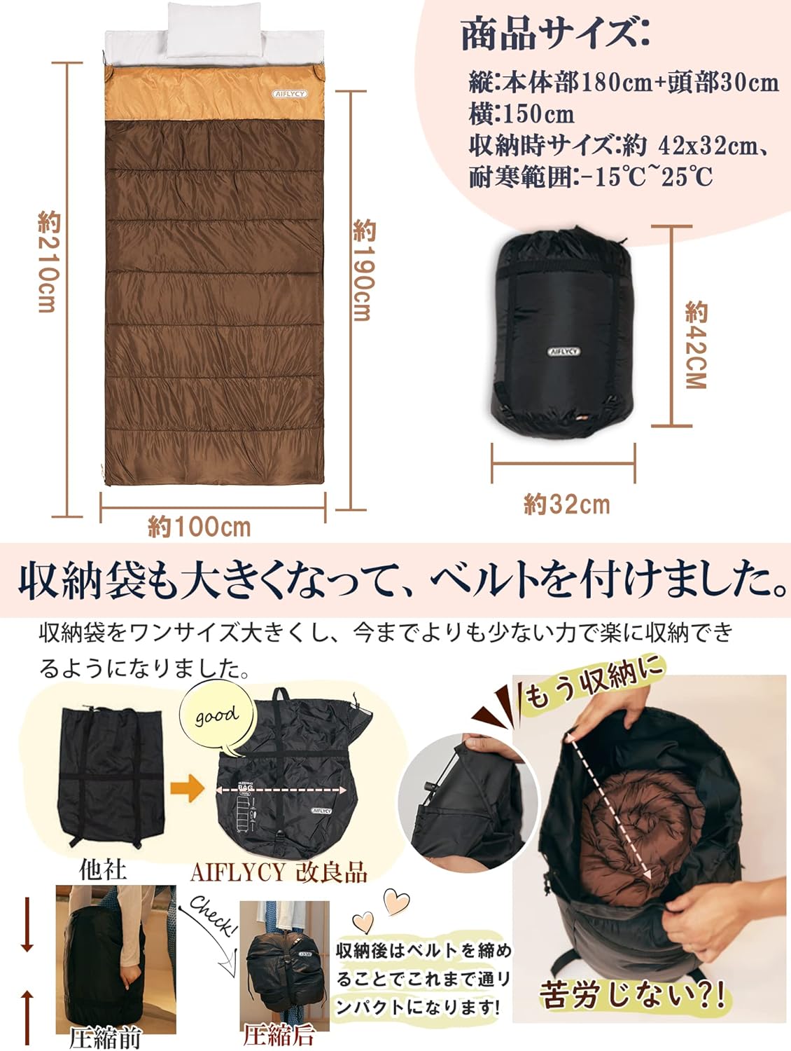 ナンガ NANGA レクタンギュラー パディング バッグ シュラフ 災害