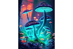 Mushroom Diamond Art | Immerse Yourself in a Mycological Masterpiece