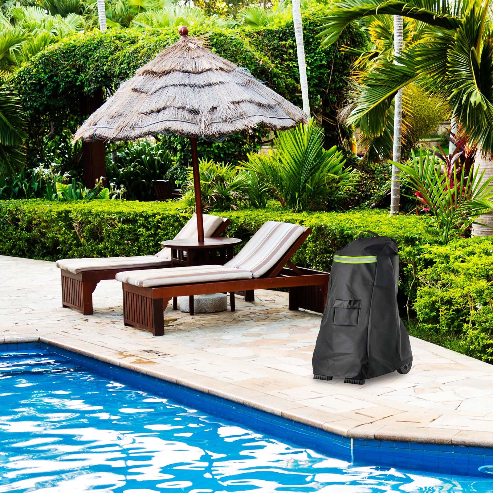 Cubierta para Robot De Piscina, Cubierta para Robot Dolphin Limpiador Automático De Piscinas para Caddy Cubierta Protectora 420D Resistente A Los Rayos UV Impermeable A Prueba
