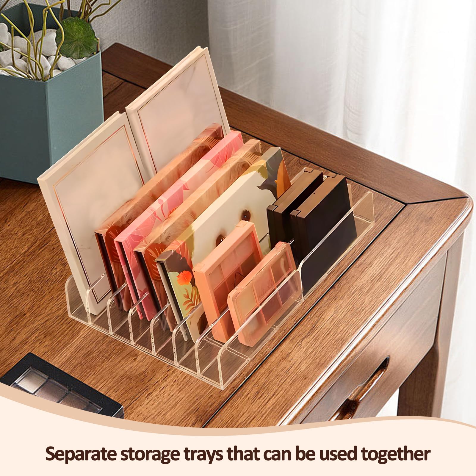 2 Organisateurs Maquillage Acrylique - Range Tes Palettes De Fard Comme Une Pro !