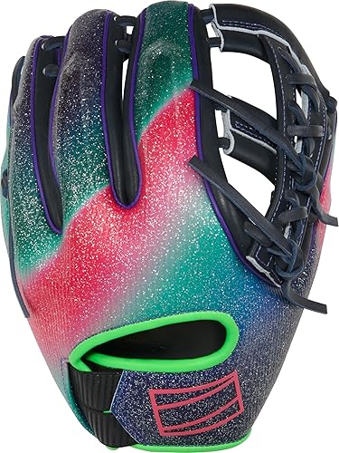 Miniatura 132 de Rawlings Guantes de béisbol REV1X Tamaños 11.5 a 12.75 pulgadas Múltiples estilos Negro/dorado 2 piezas de tela sólida