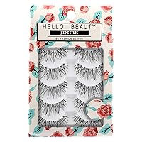 Vista 11 de JIMIRE 160 piezas de pestañas autoadhesivas de aspecto natural, 9-14 mm, racimos de pestañas pre-pegadas, sin necesidad de pegamento, pestañas