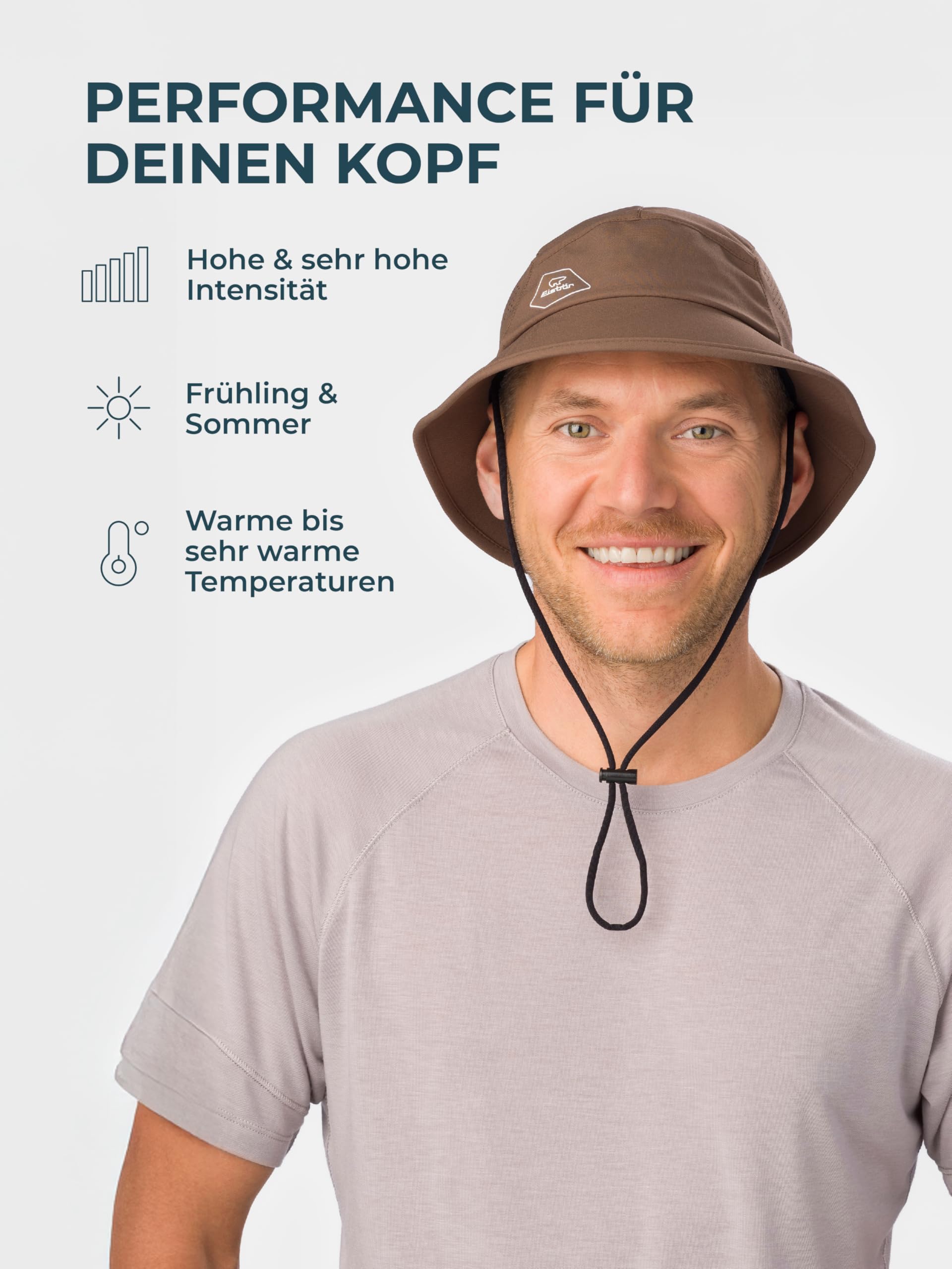 Eisbär Strato Bucket Hat Herren & Damen - Sonnenhut Outdoorhut kühlend