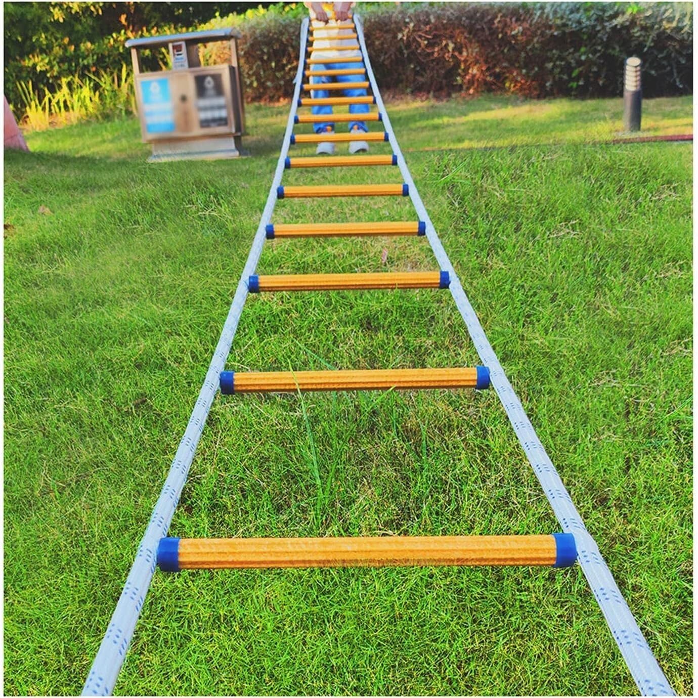 Adult Emergency Fire Escape Rope Ladder, Rescue, With Hook, Can Quickly Deploy Compact Light Climbing Frame(18m/59ft)