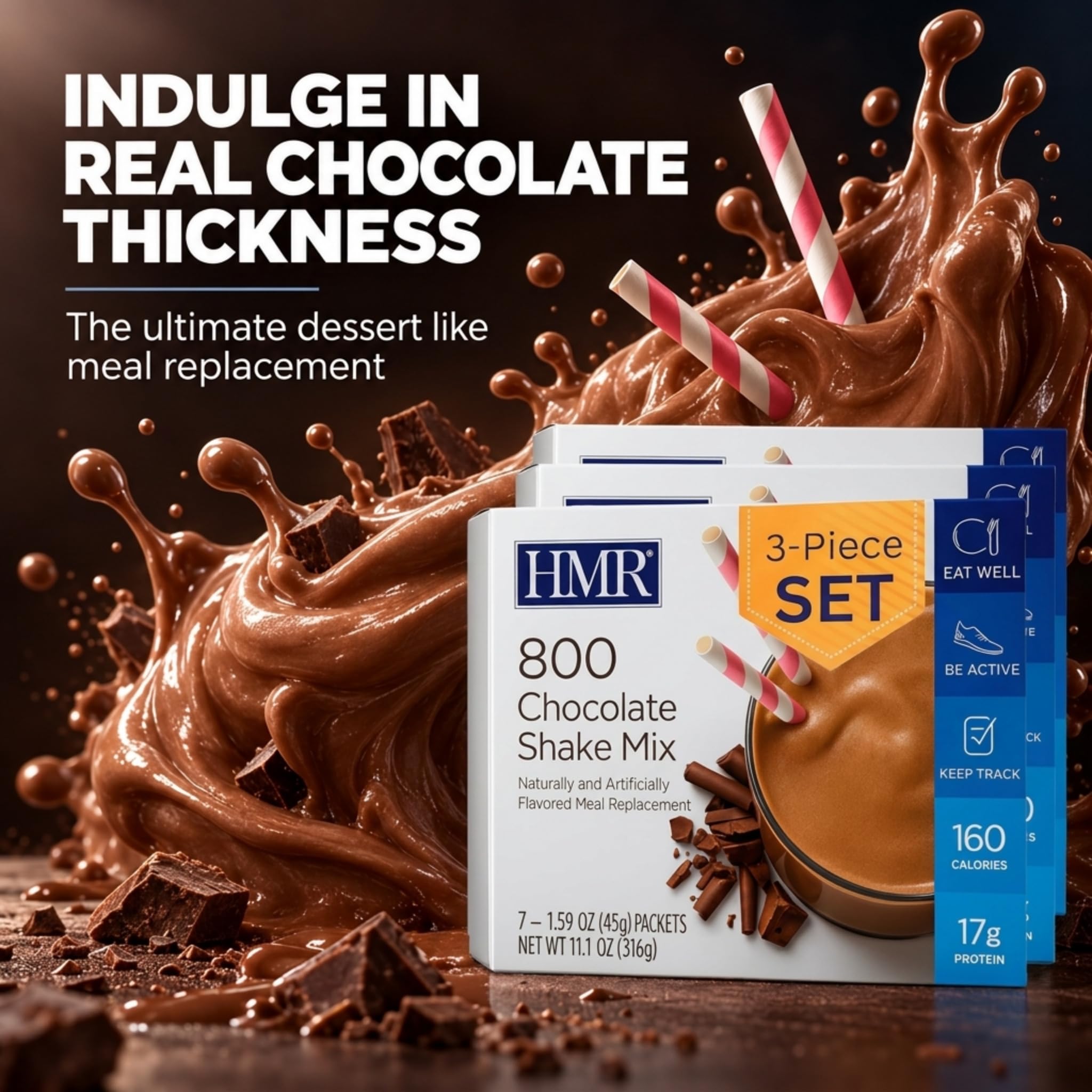 Amazon.com: HMR 800 Chocolate Meal Replacement Shake Mix, 21