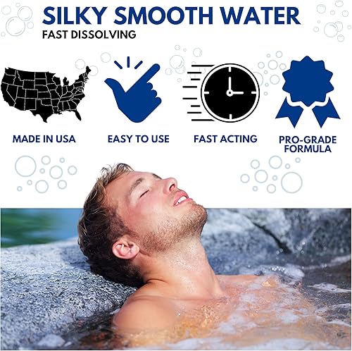 Miniatura 4 de AhhSome - Mini tabletas de bromo de 2 pulgadas de 1.5 libras para spa y bañera de hidromasaje desinfectante  Pestañas de bromación de disolución