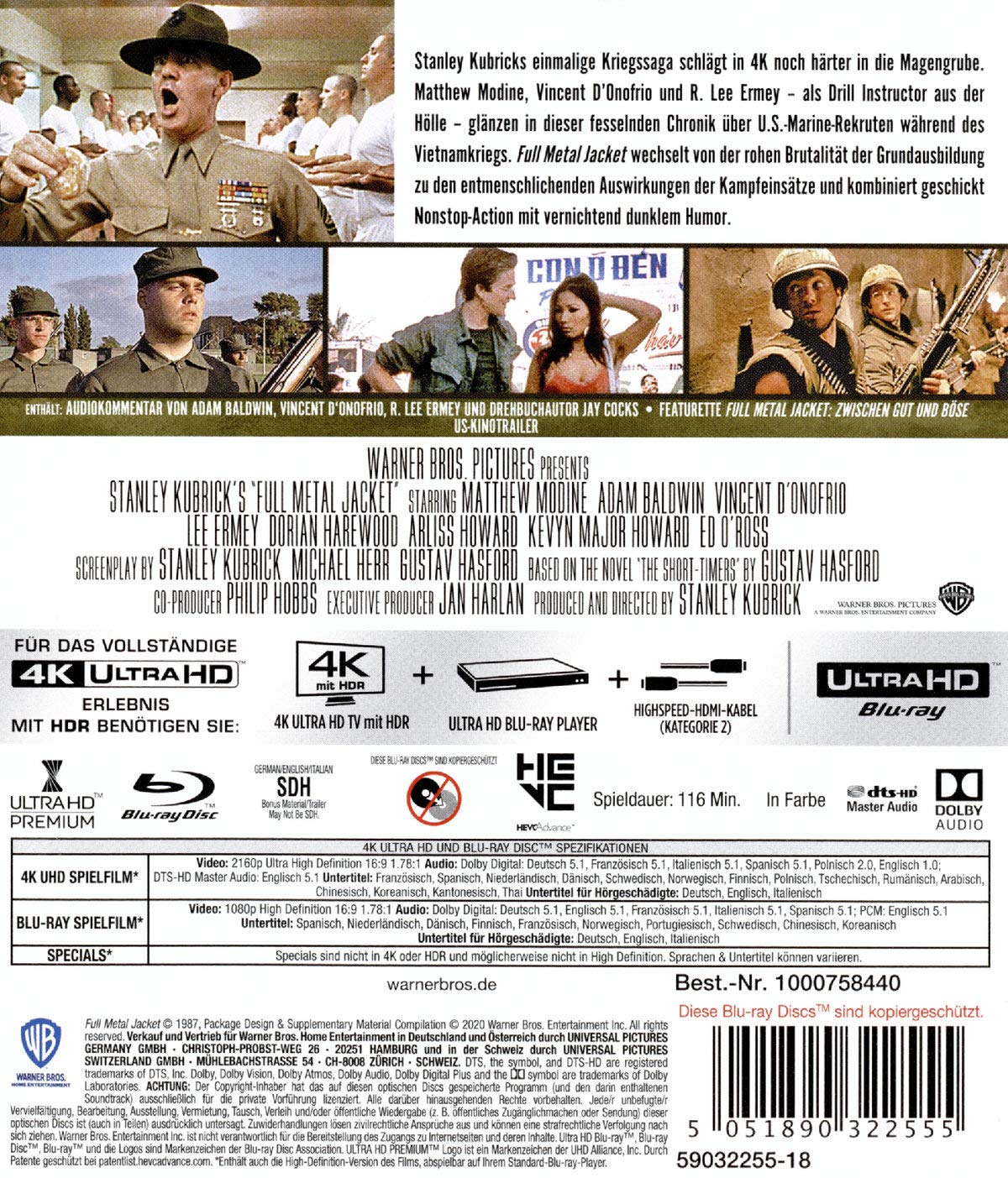 Full Metal Jacket [Blu-Ray 4K]+[Blu-Ray]