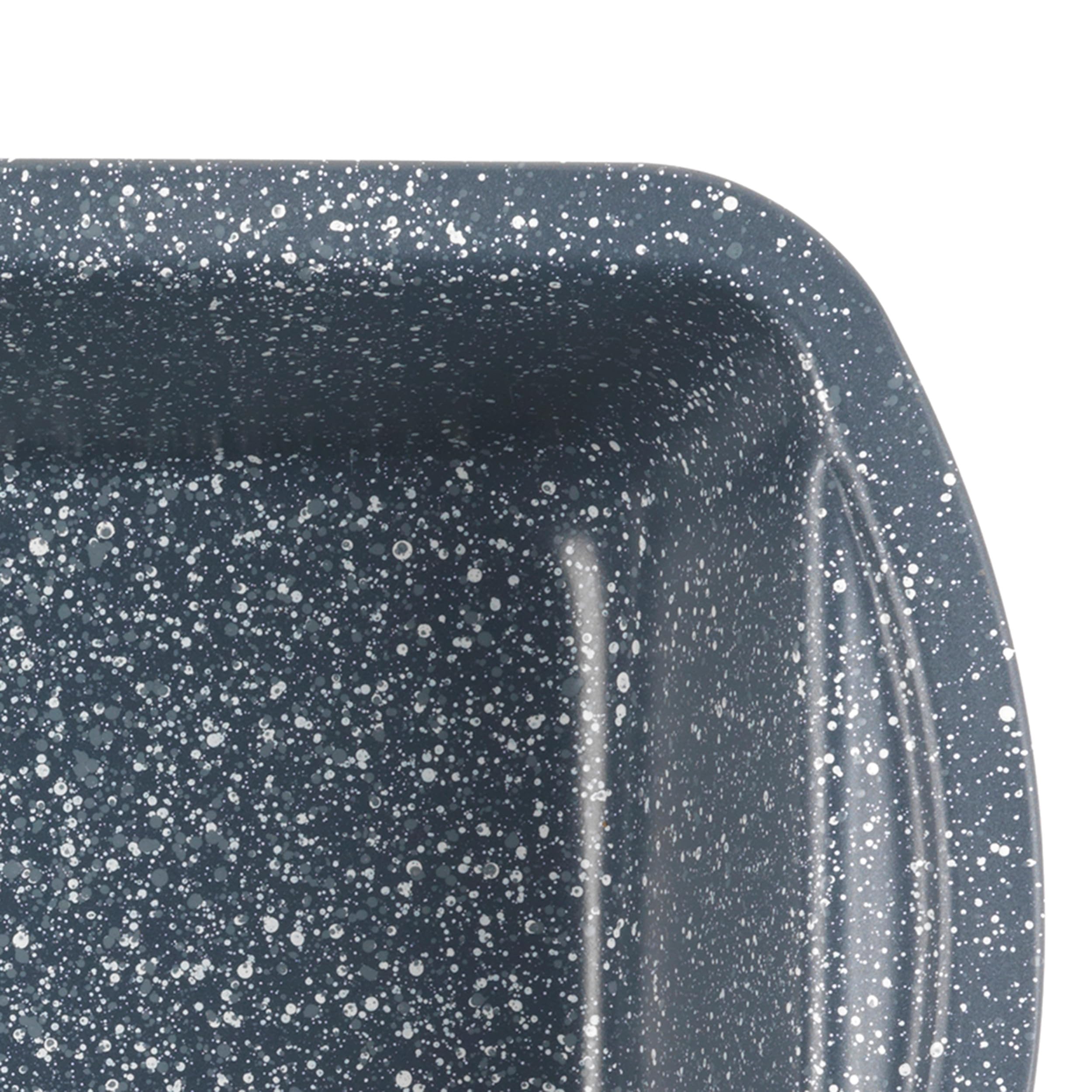 Russell Hobbs® COMBO5443 Nightfall Stone Loaf Pan, 28 cm, Blue Marble, Set Of 2