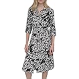 Women's Long Sleeve Collared Neck Belted Midi Shirtdress