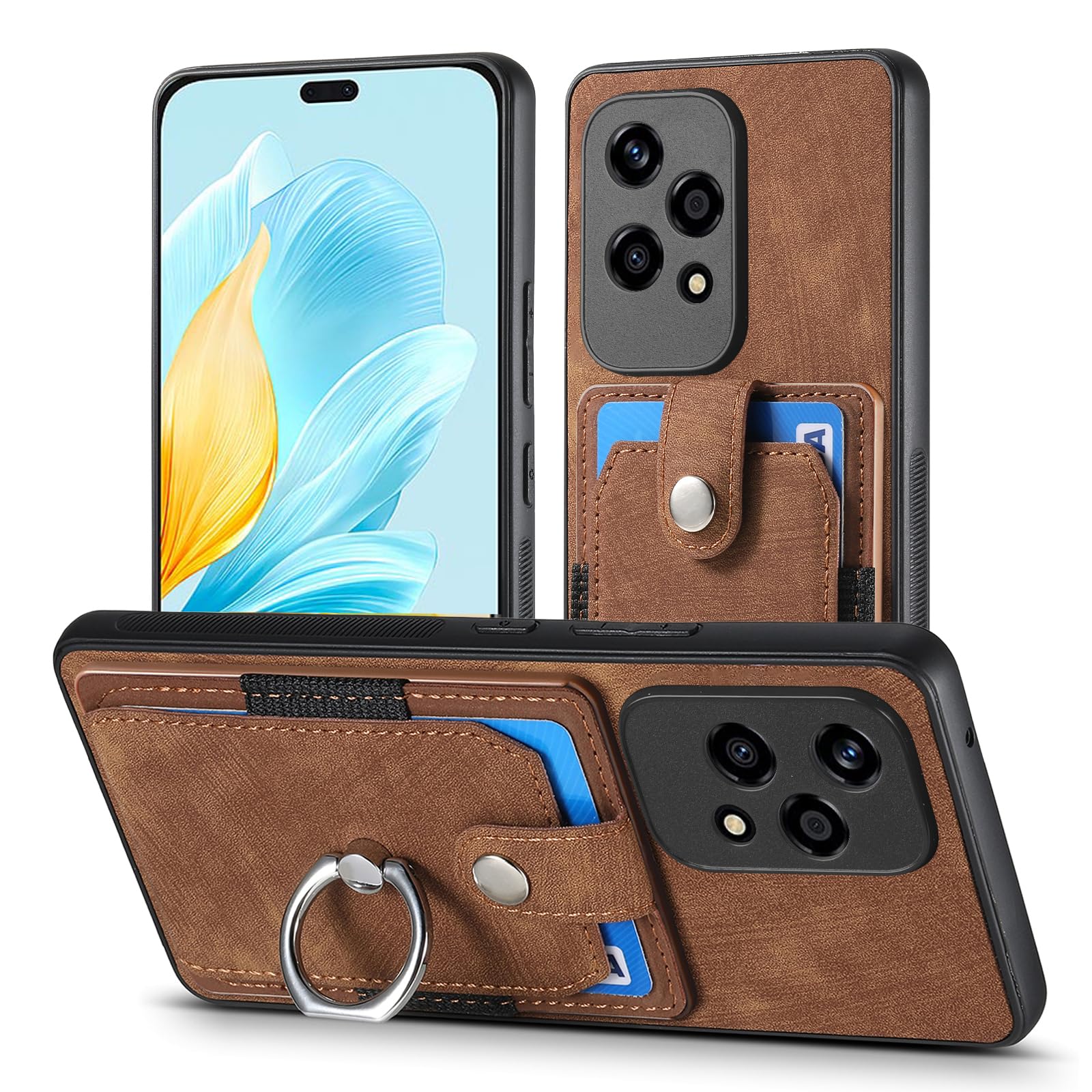 MOJIA Case For Honor 200 Lite 5G, Premium PU Leather Flip Wallet Case - View #7