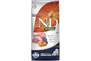 Farmina N&D Grain-Free Puppy Food, Medium/Maxi Lamb & Blueberry, 26.4 Pounds