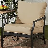 Vista 9 de Greendale Home Fashions 2-Piece Outdoor Deep Seat Cushion Set, Steel Blue Stripe