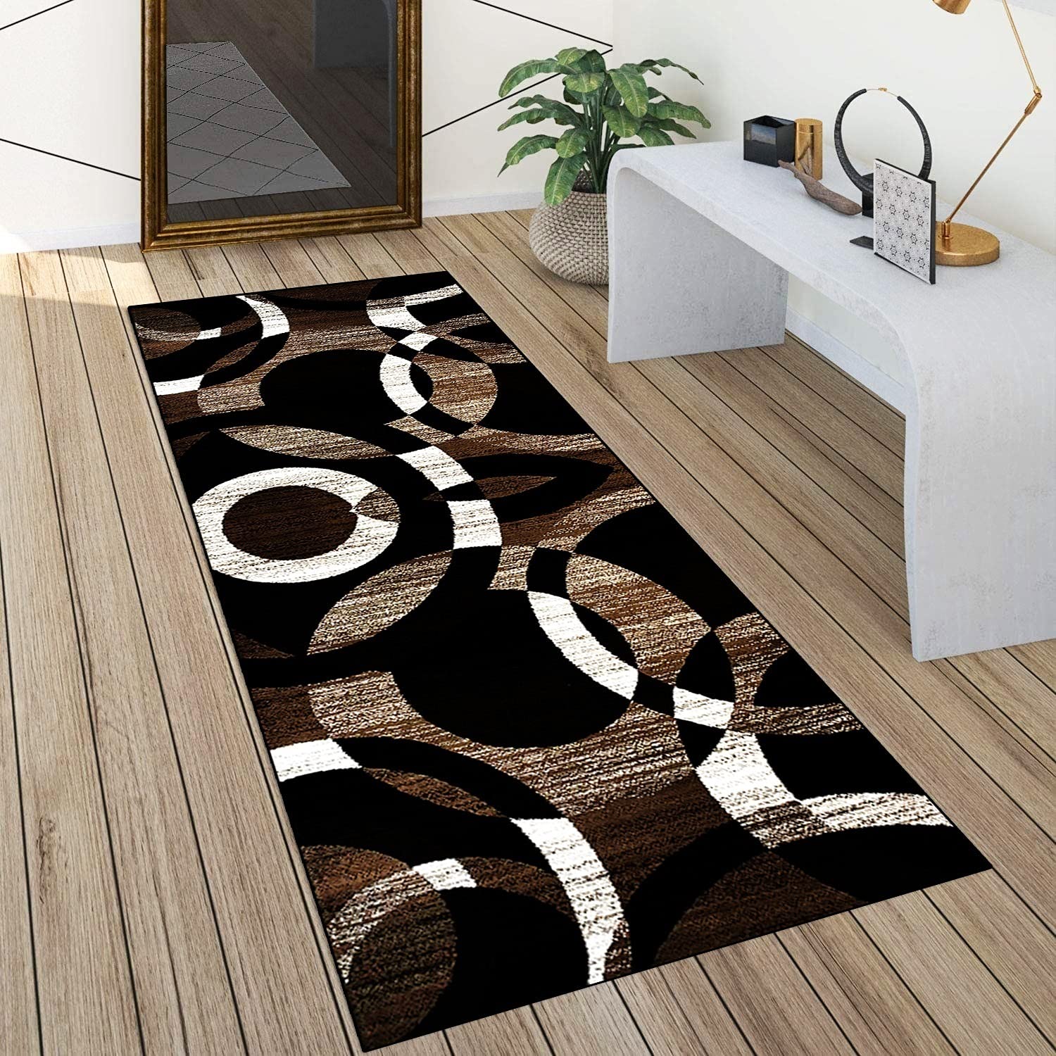45 x 65 + 45 x 120 cm Lot De 2 Tapis De Bain Antidérapants, Tapis Salle De Bain Microfibre